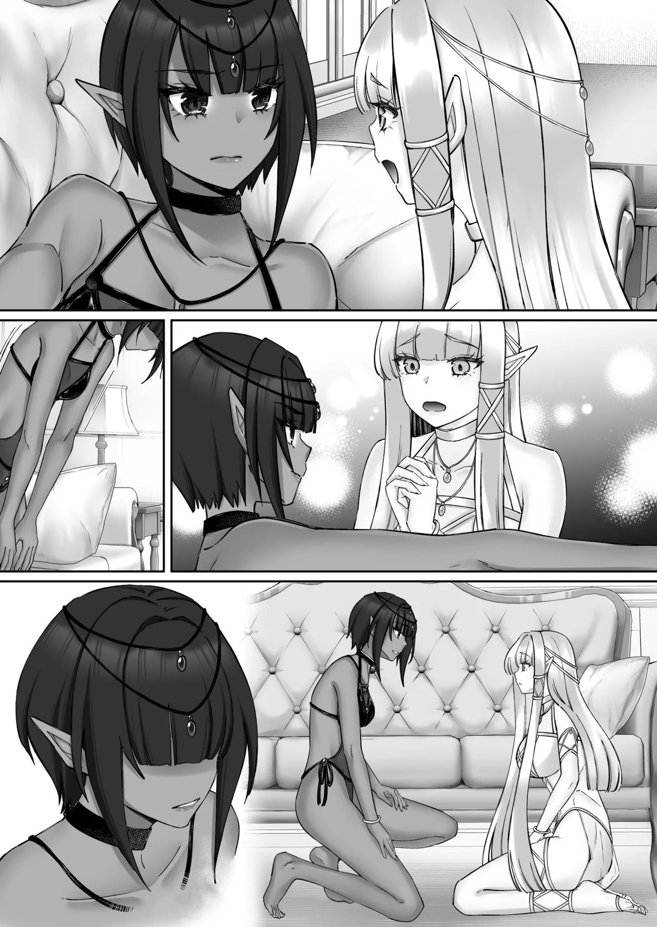 エルフ陥落  ～エルフにえっちな淫紋を付けてレズ堕ちさせる～ Page.142