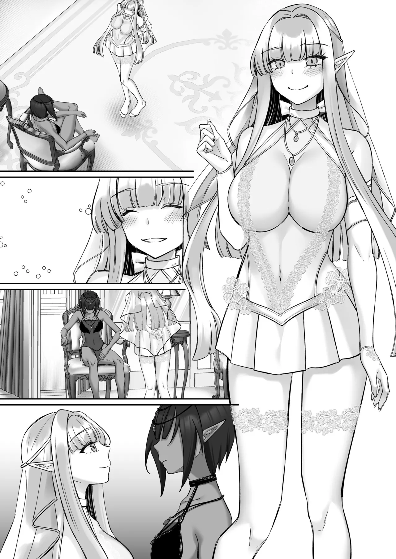 エルフ陥落  ～エルフにえっちな淫紋を付けてレズ堕ちさせる～ Page.156