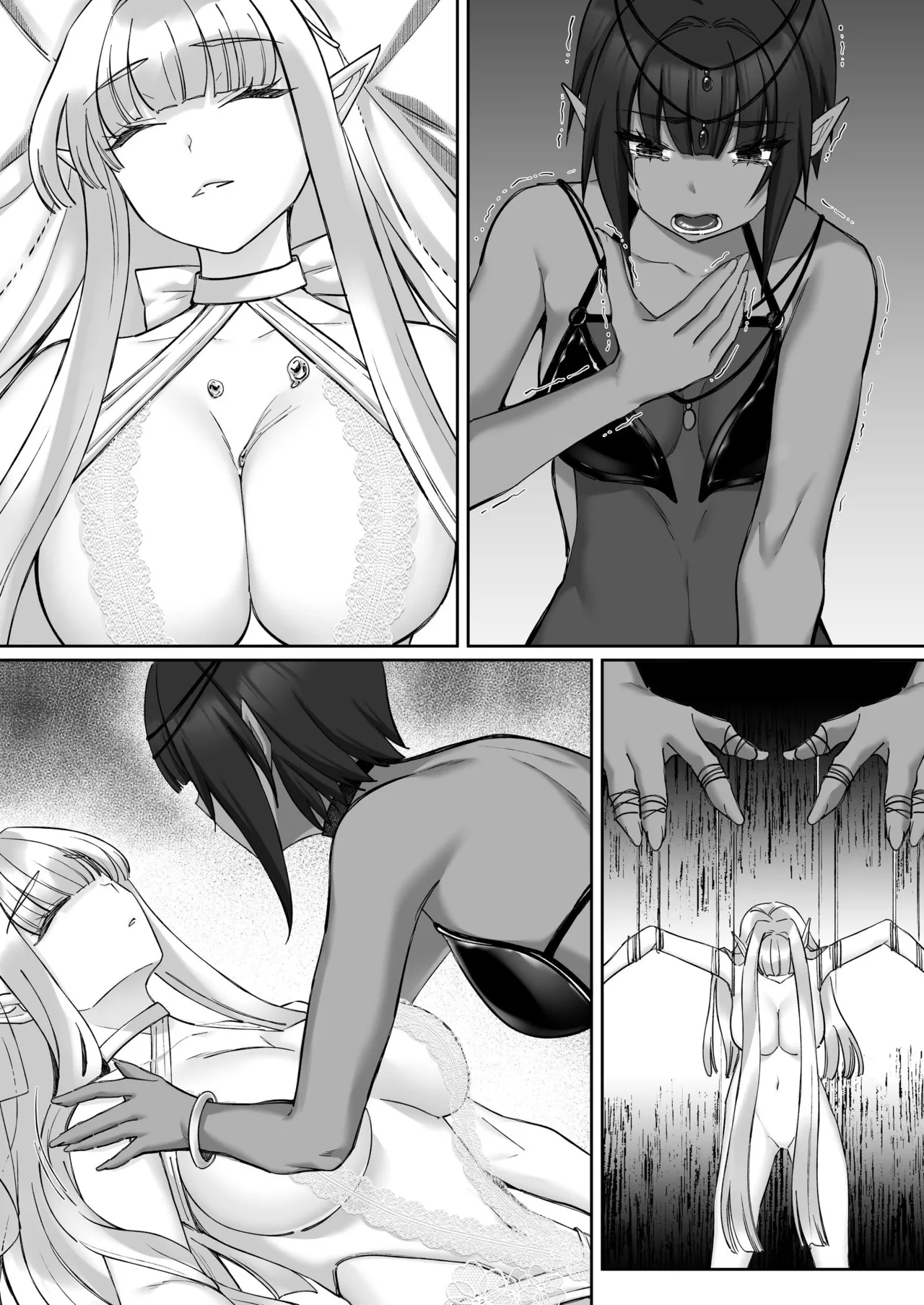 エルフ陥落  ～エルフにえっちな淫紋を付けてレズ堕ちさせる～ Page.158