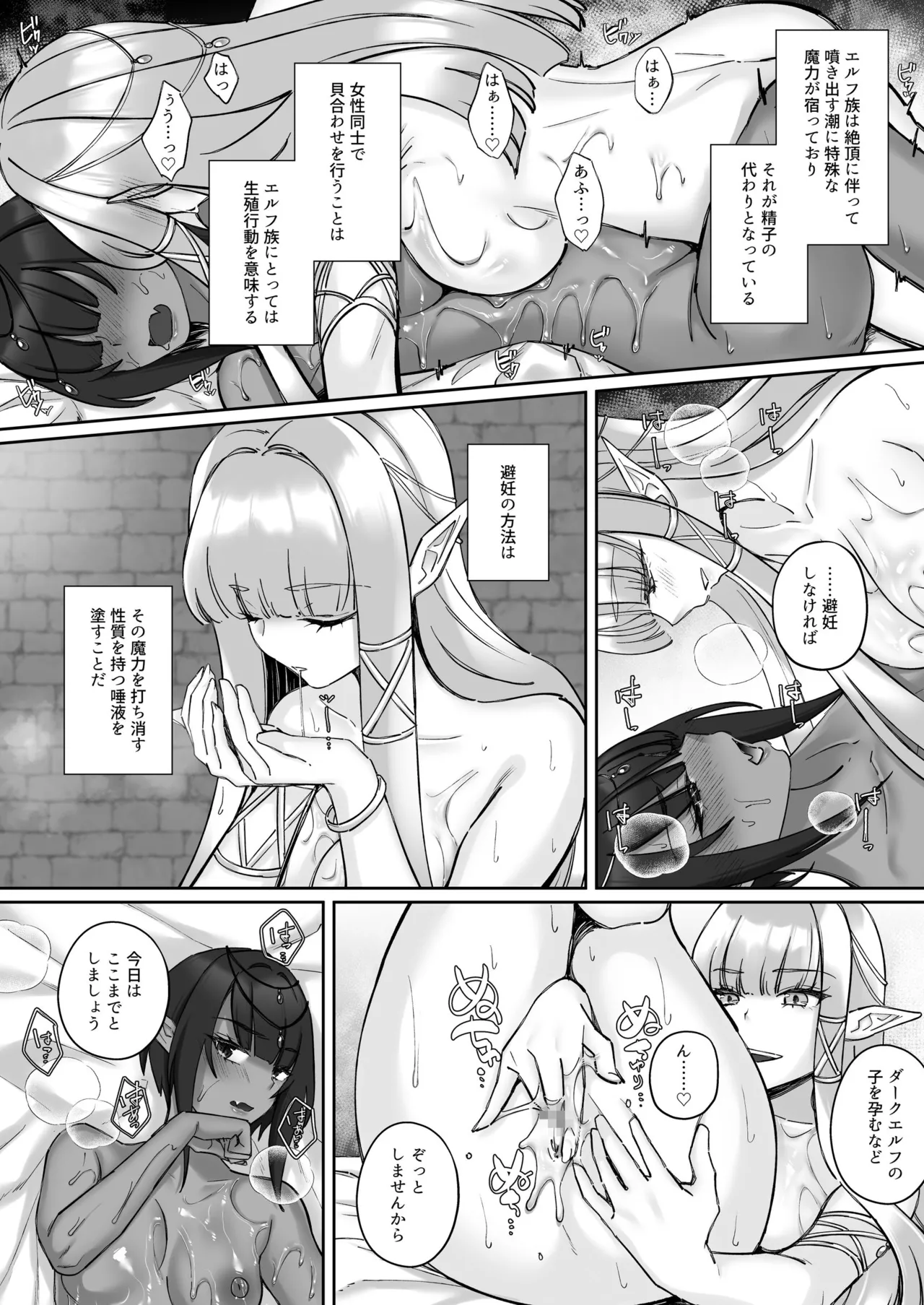 エルフ陥落  ～エルフにえっちな淫紋を付けてレズ堕ちさせる～ Page.21