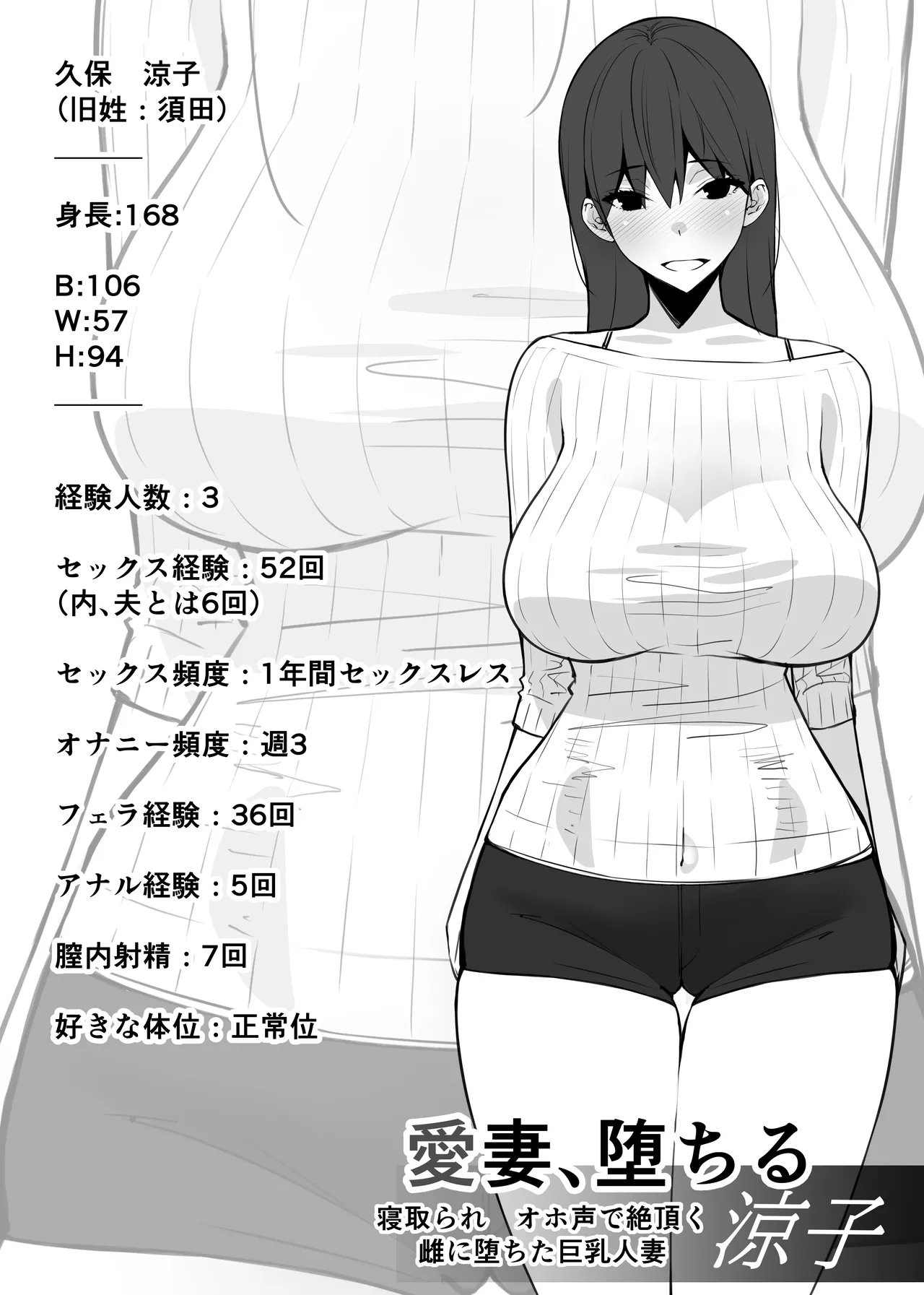 愛妻、堕ちる:涼子 〜寝取られ、オホ声で絶頂（イク）雌に堕ちた巨乳人妻〜 Page.4