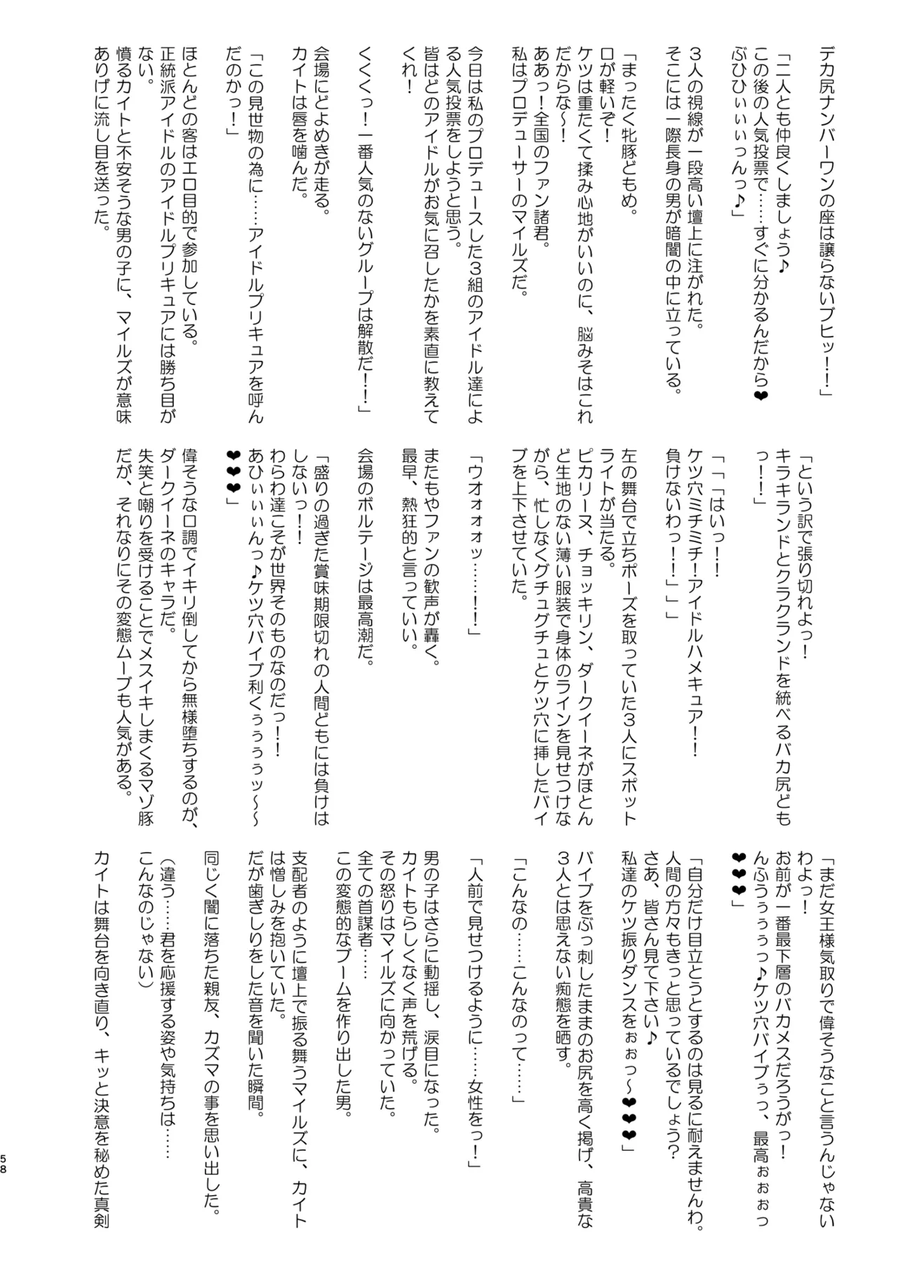 アイドルドスケベ エロエロ洗脳ライブ開演だよ Page.58