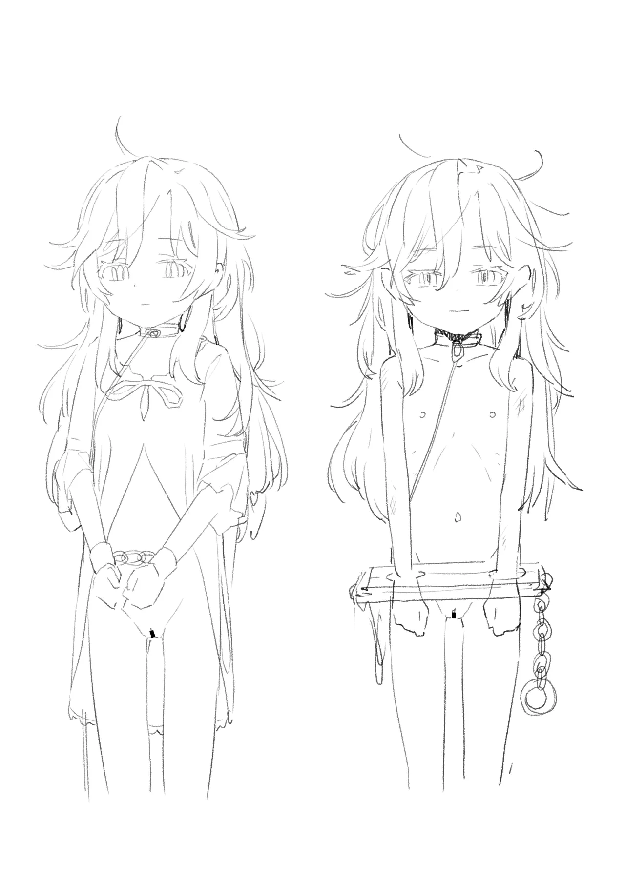 【漫画(JP/EN)】囚われの吸血鬼Elika 調〇乳首責め＆快楽堕ち【漫画４ｐ・イラスト1枚+差分・デザインラフ】 Page.7