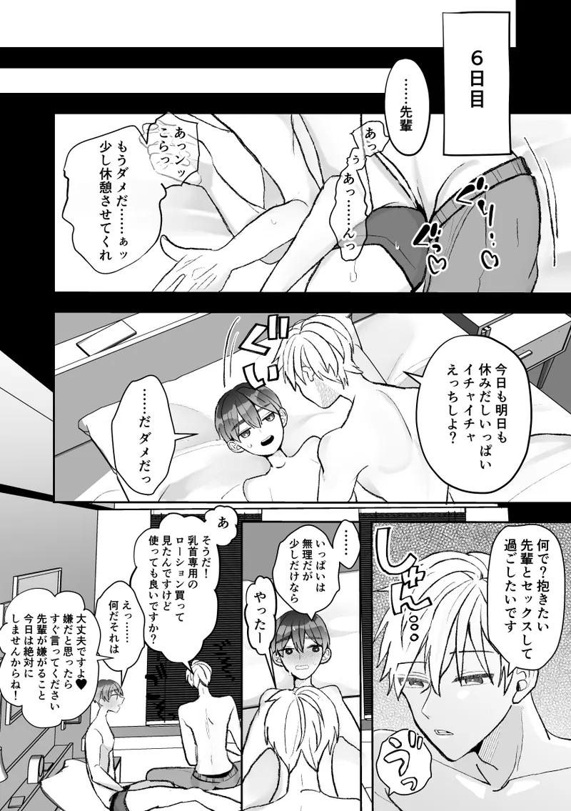 無口クールなカントボーイ先輩にはお仕置きセックス7日間 Page.120