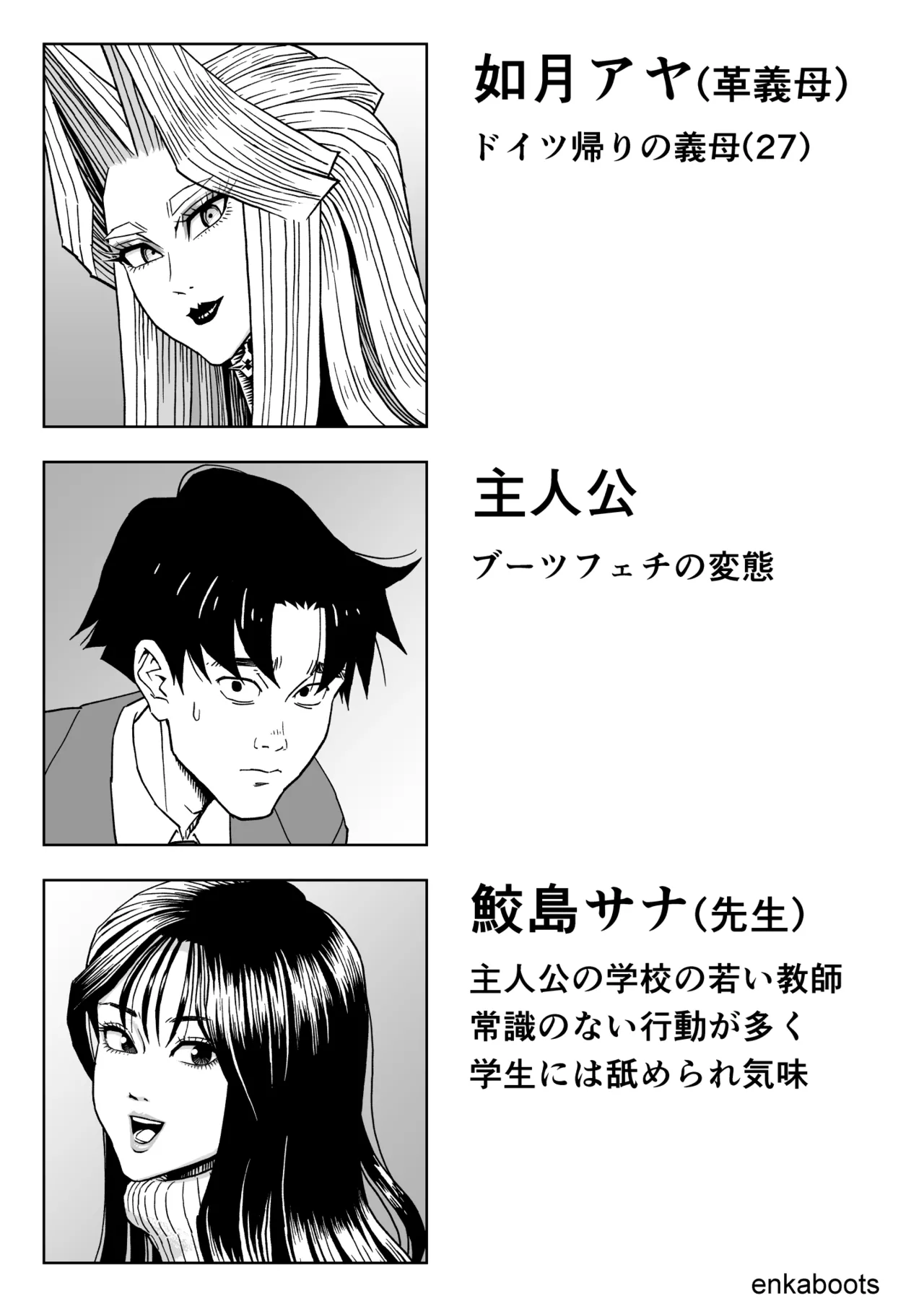 塩化ブーツの漫画3「革義母女王様」 Page.3