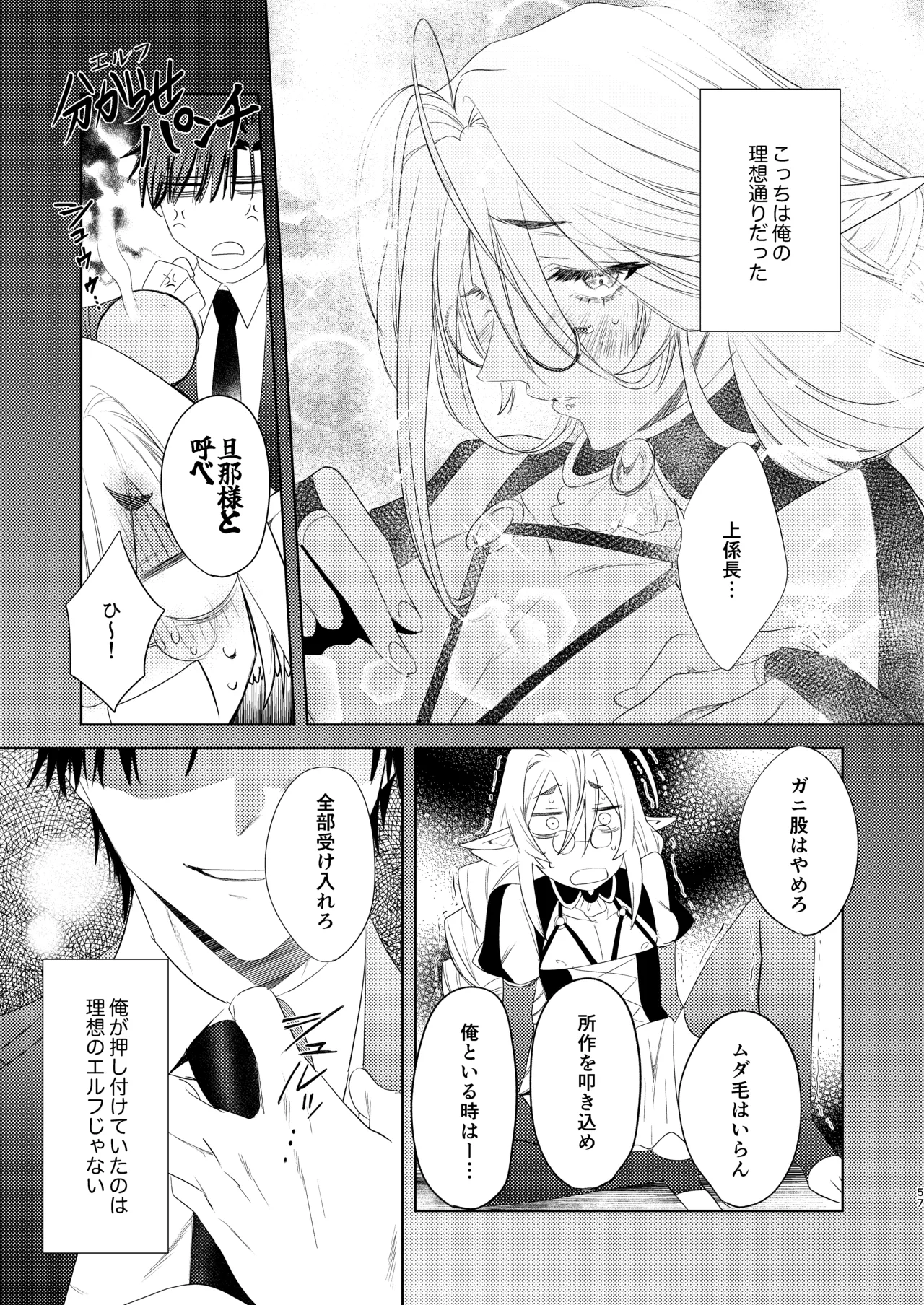 無能部下ですがエルフ女装の才能がありました。 Page.57
