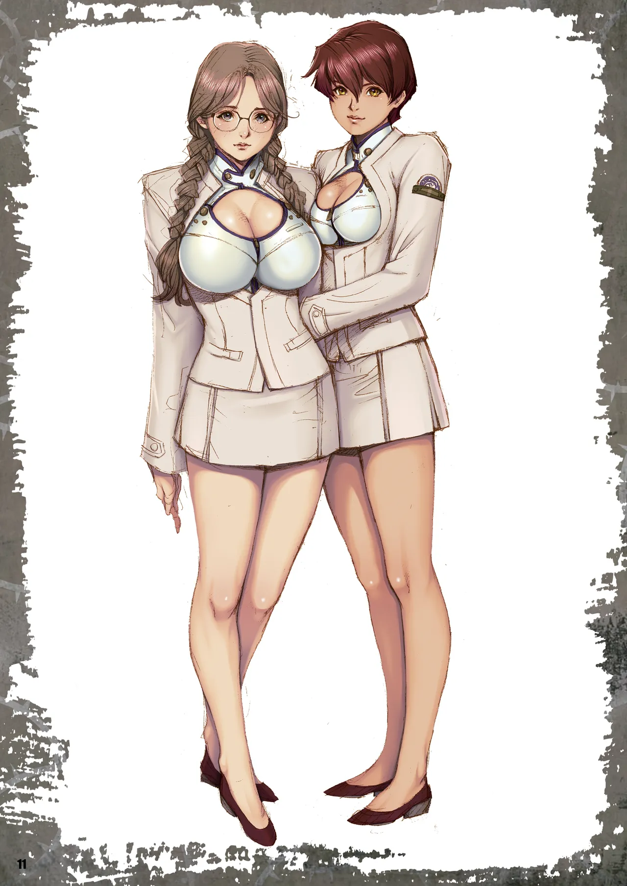 軍嬢色～女軍人ラフ画集～ Page.11