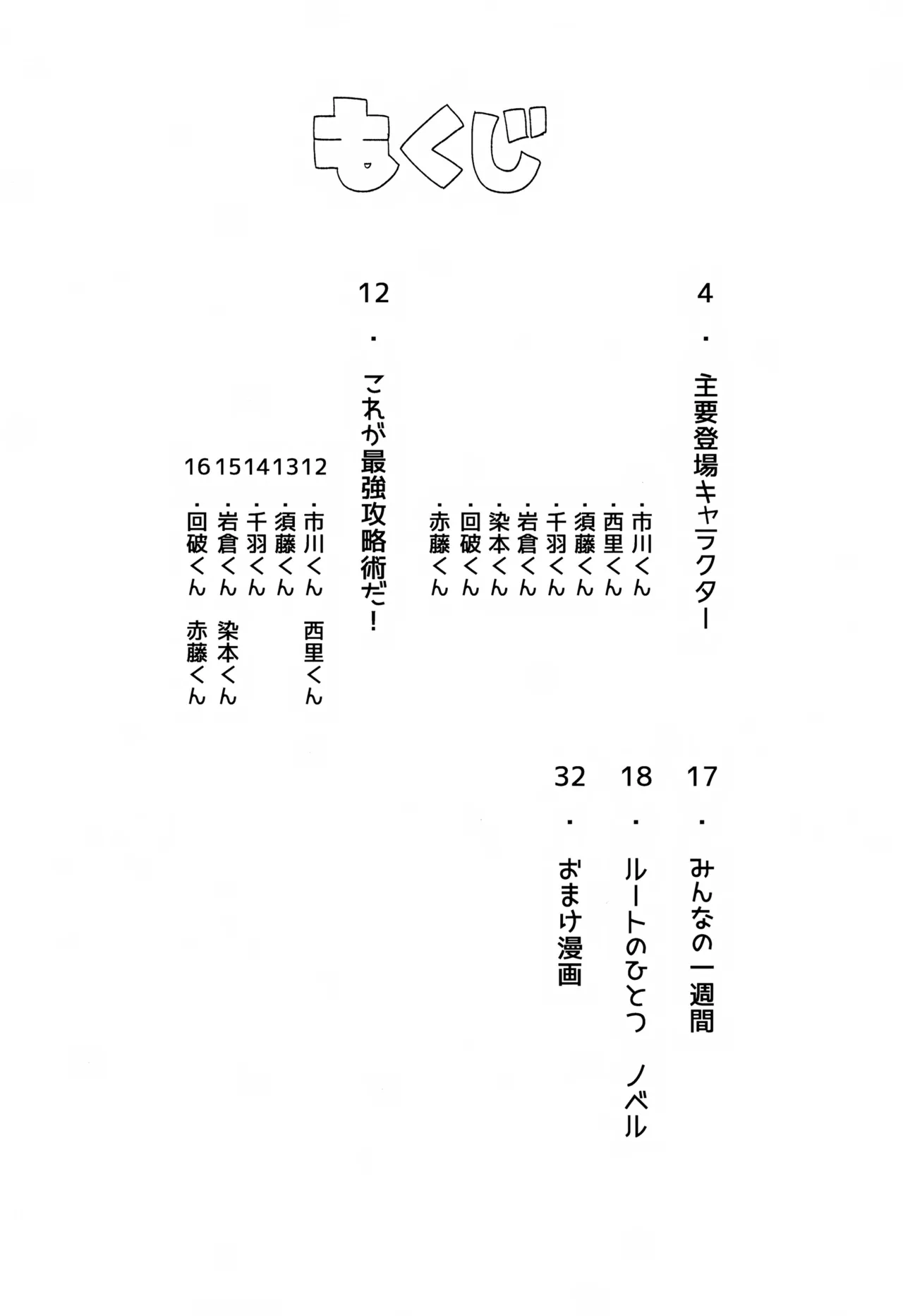 トモダチ for a week こうりゃくのほん Page.3