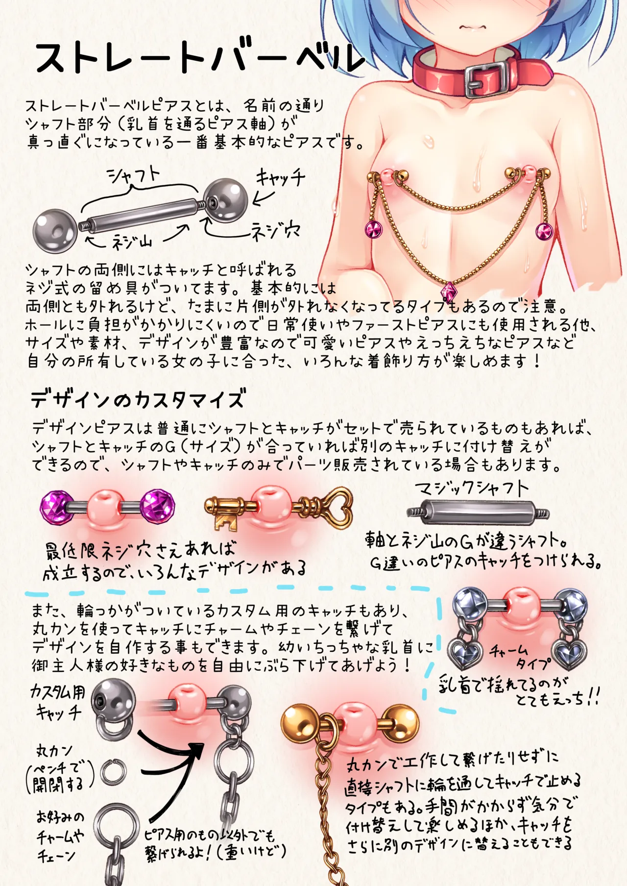 百合リョナ純愛いもとと。本 乳首ピアスの本 Page.9