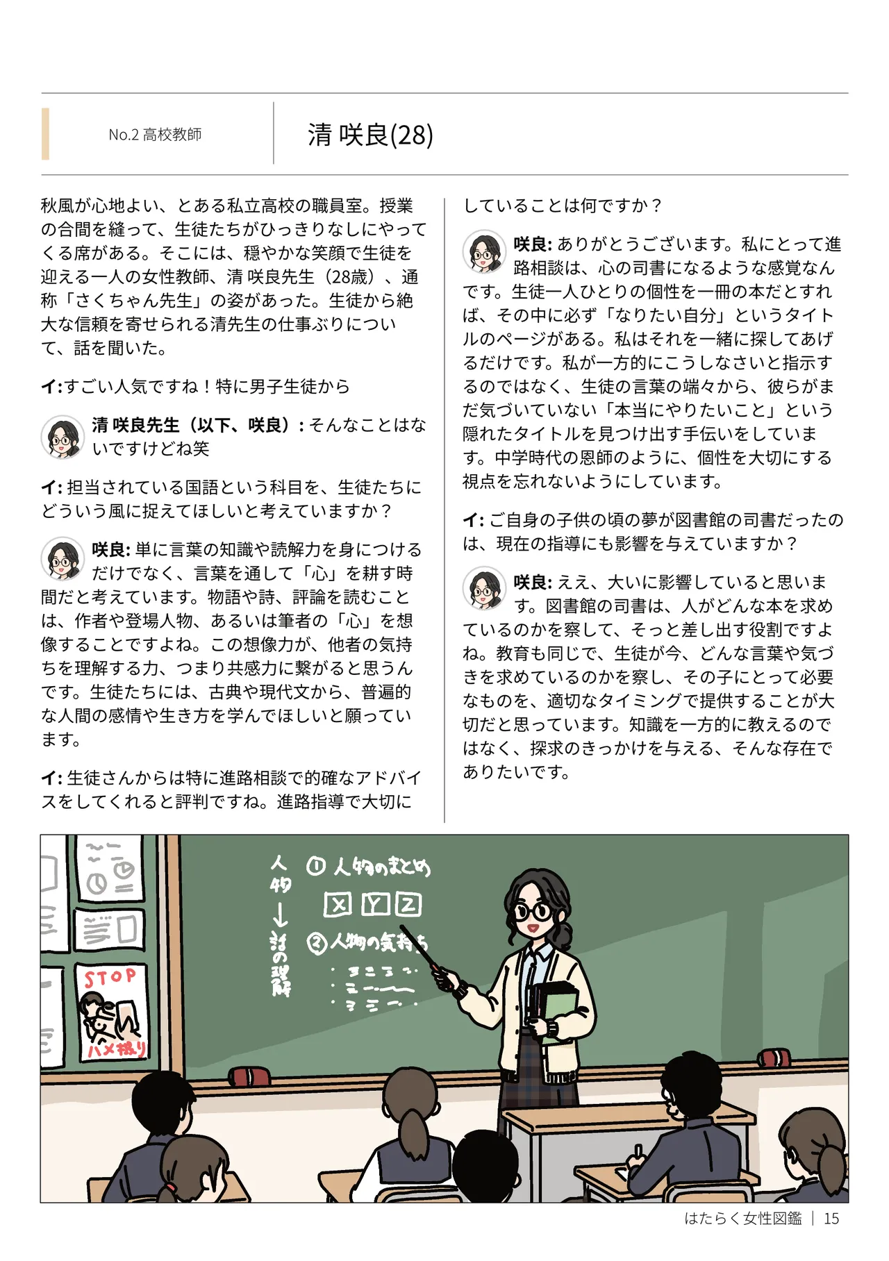 はたらく女性図鑑 vol.2 〜働く女性の一日「ヒルガオ・ヨルガオ」に密着！〜 Page.15