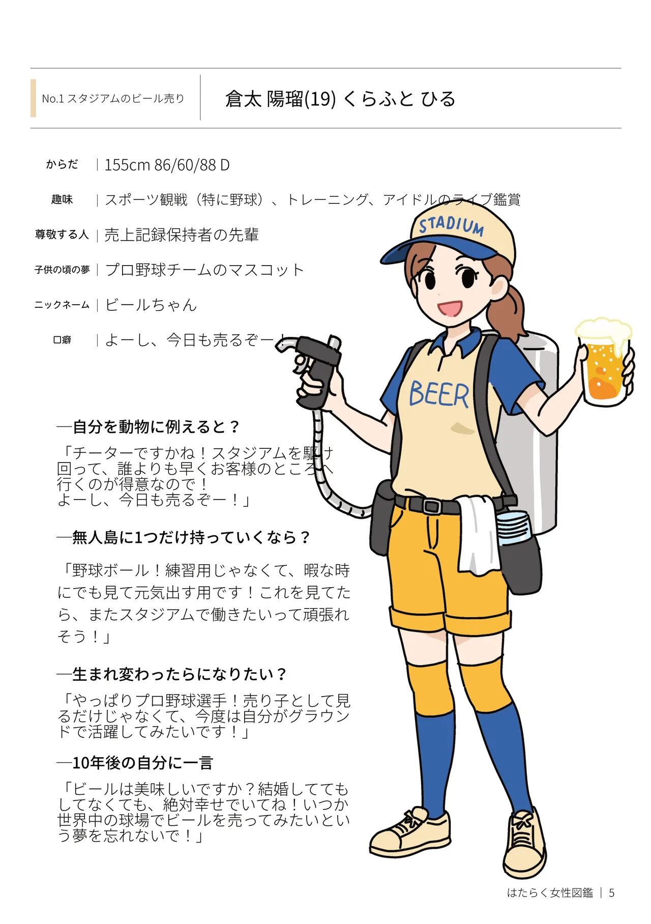 はたらく女性図鑑 vol.2 〜働く女性の一日「ヒルガオ・ヨルガオ」に密着！〜 Page.5