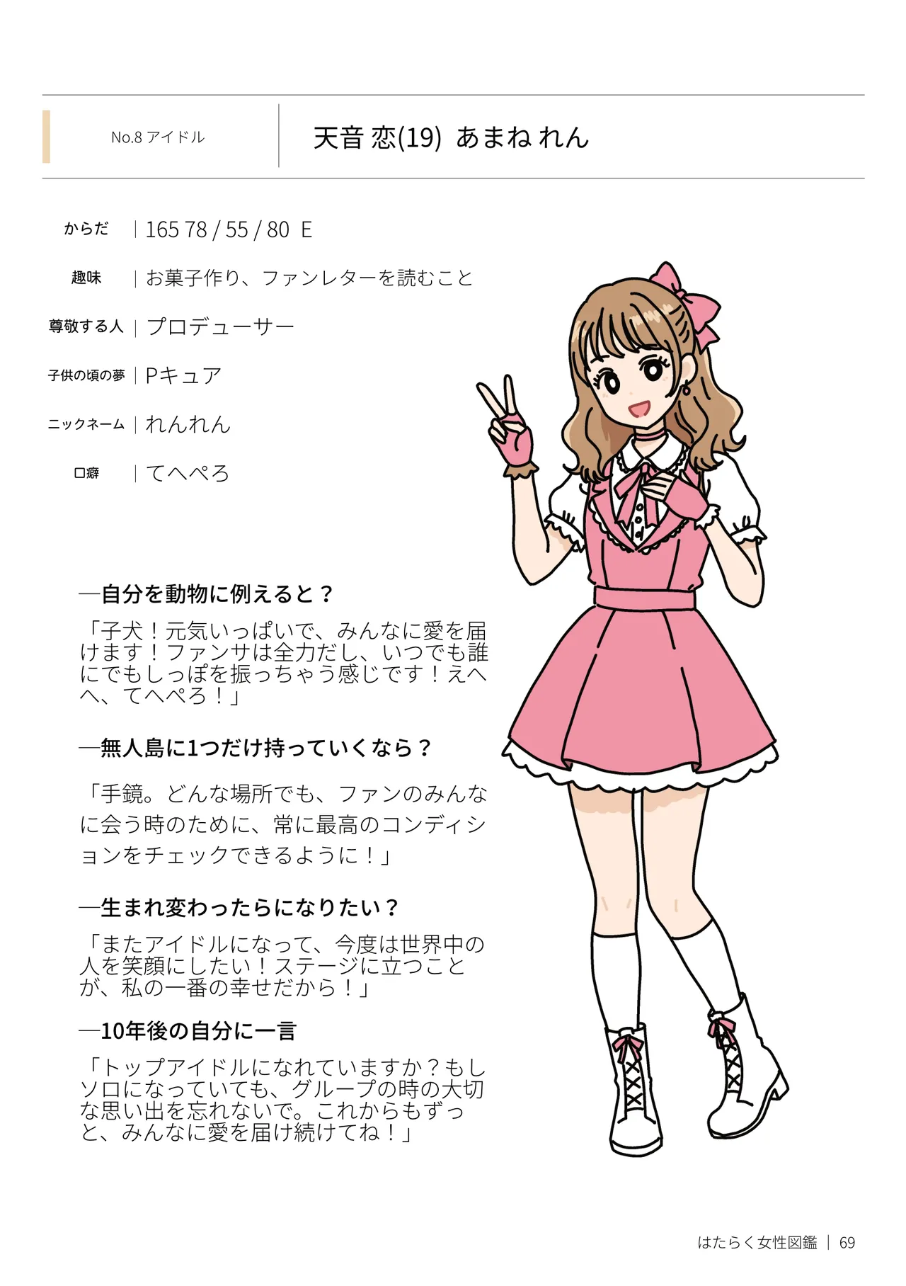 はたらく女性図鑑 vol.2 〜働く女性の一日「ヒルガオ・ヨルガオ」に密着！〜 Page.69