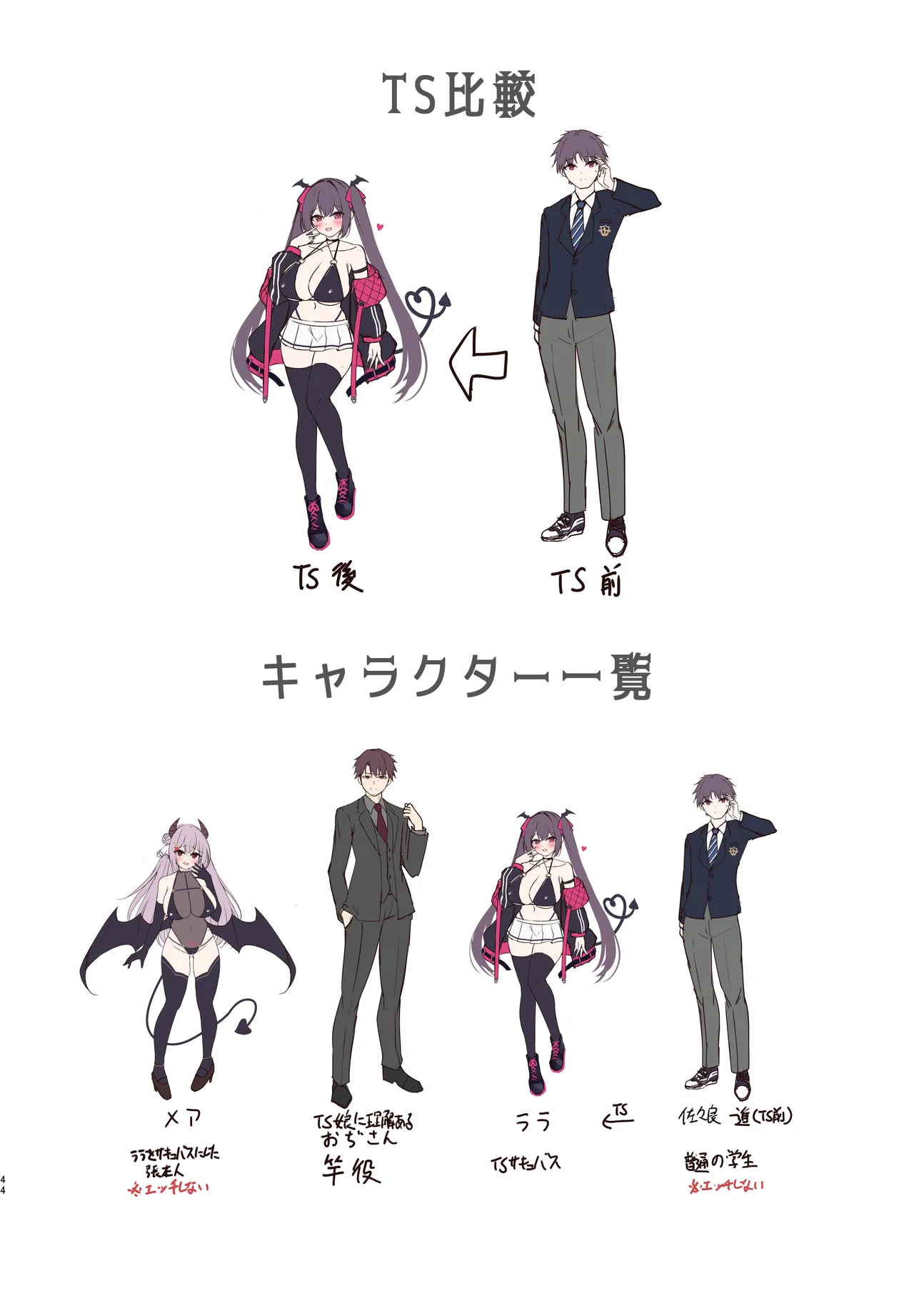 サキュバスにTSしてもぜったいメス堕ちなんてしない！ Page.43