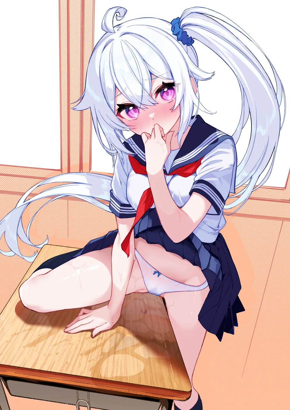 大好きな未来ちゃんが他の奴の机で角オナなんてありえない Page.36