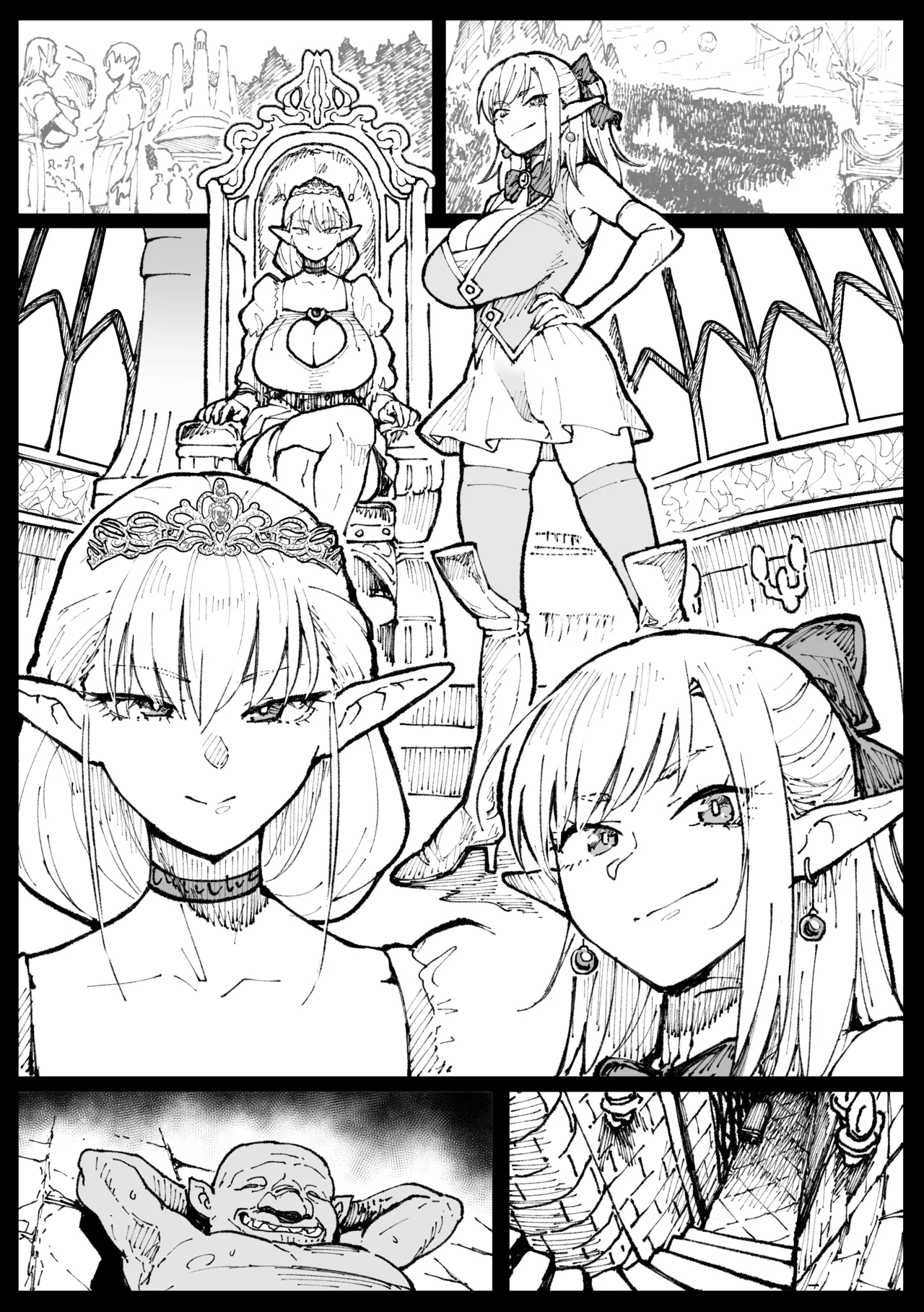 ハイエルフの女王と姫が性犯罪者を懲らしめる的なやつ Page.28