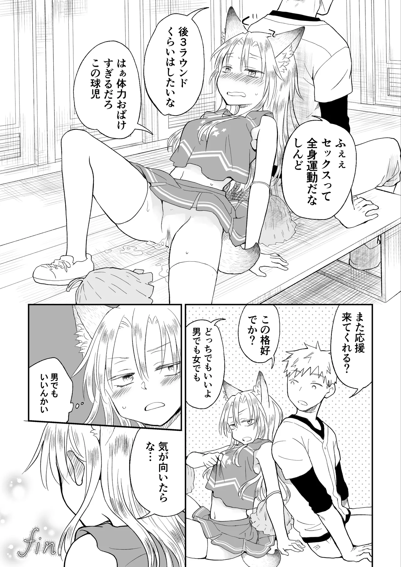 チアガールにTSして野球部員の親友とセックス Page.40