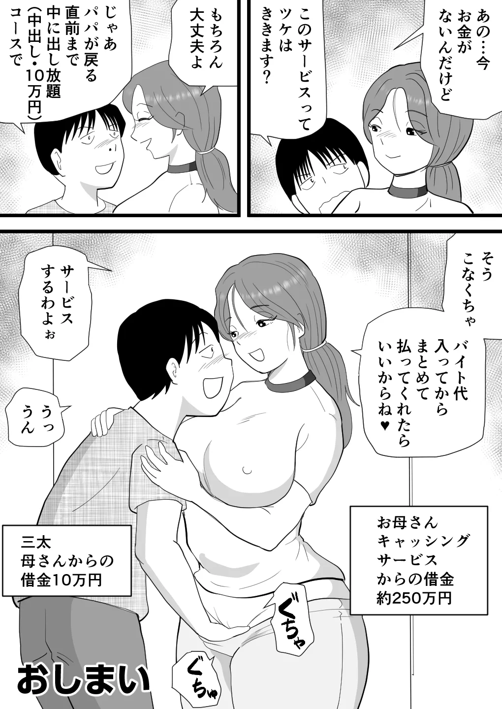 バイト代で母さんの身体を買った息子の話 Page.39