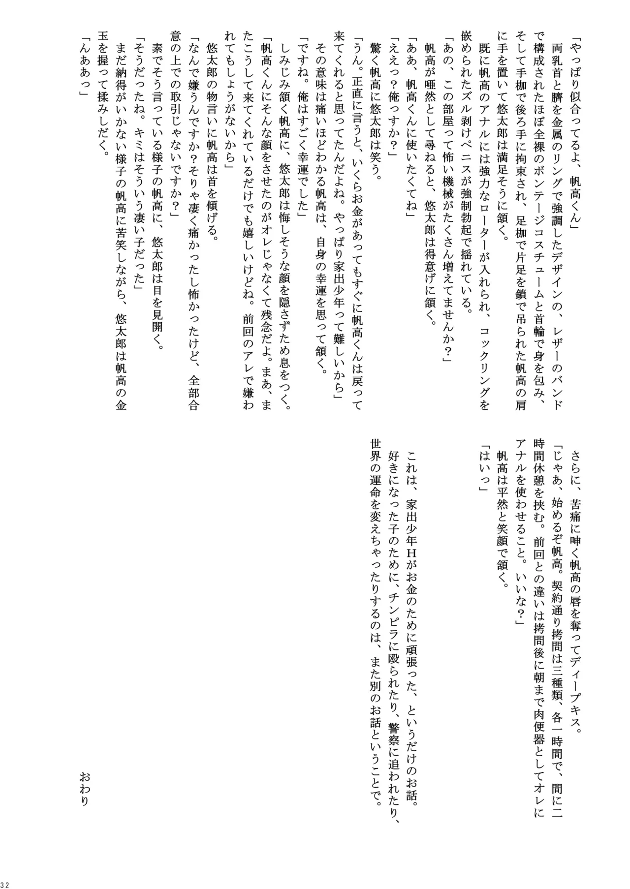 捕姦の子～家出少年H～ Page.32