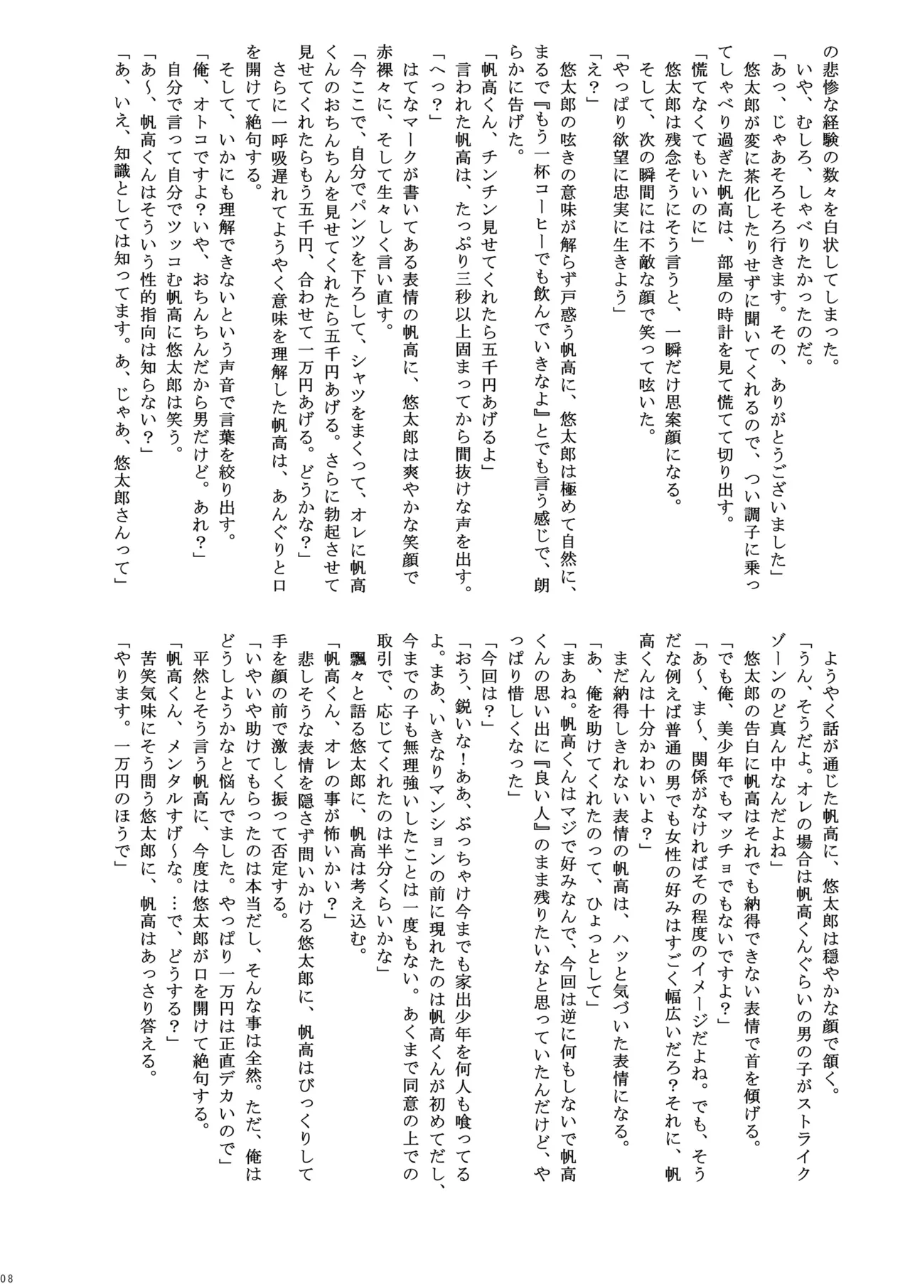 捕姦の子～家出少年H～ Page.8