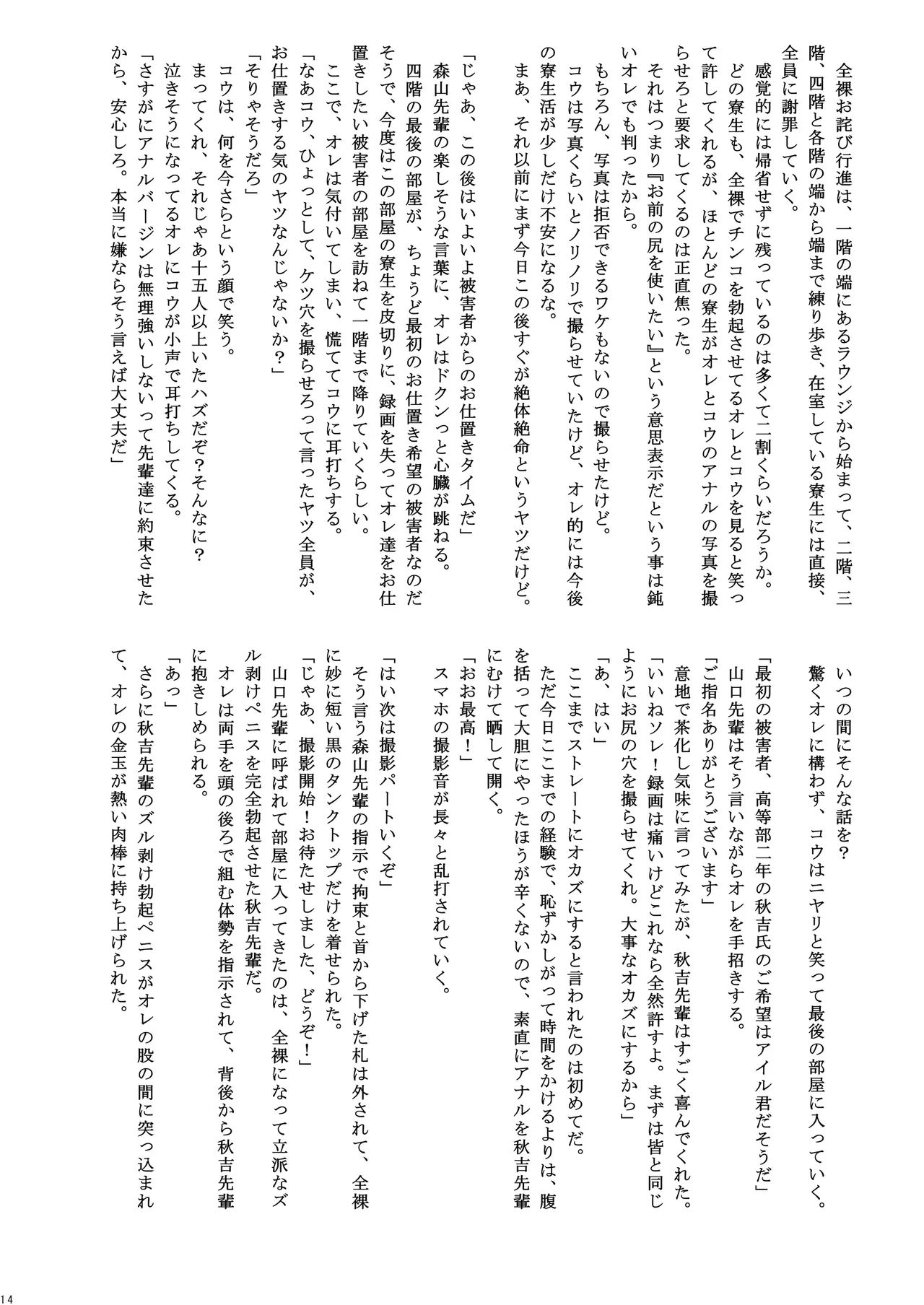 男子寮の罰ゲーム Page.14