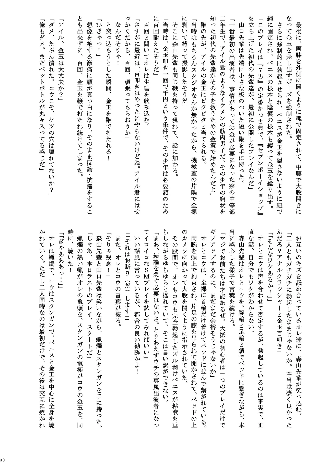 男子寮の罰ゲーム Page.30