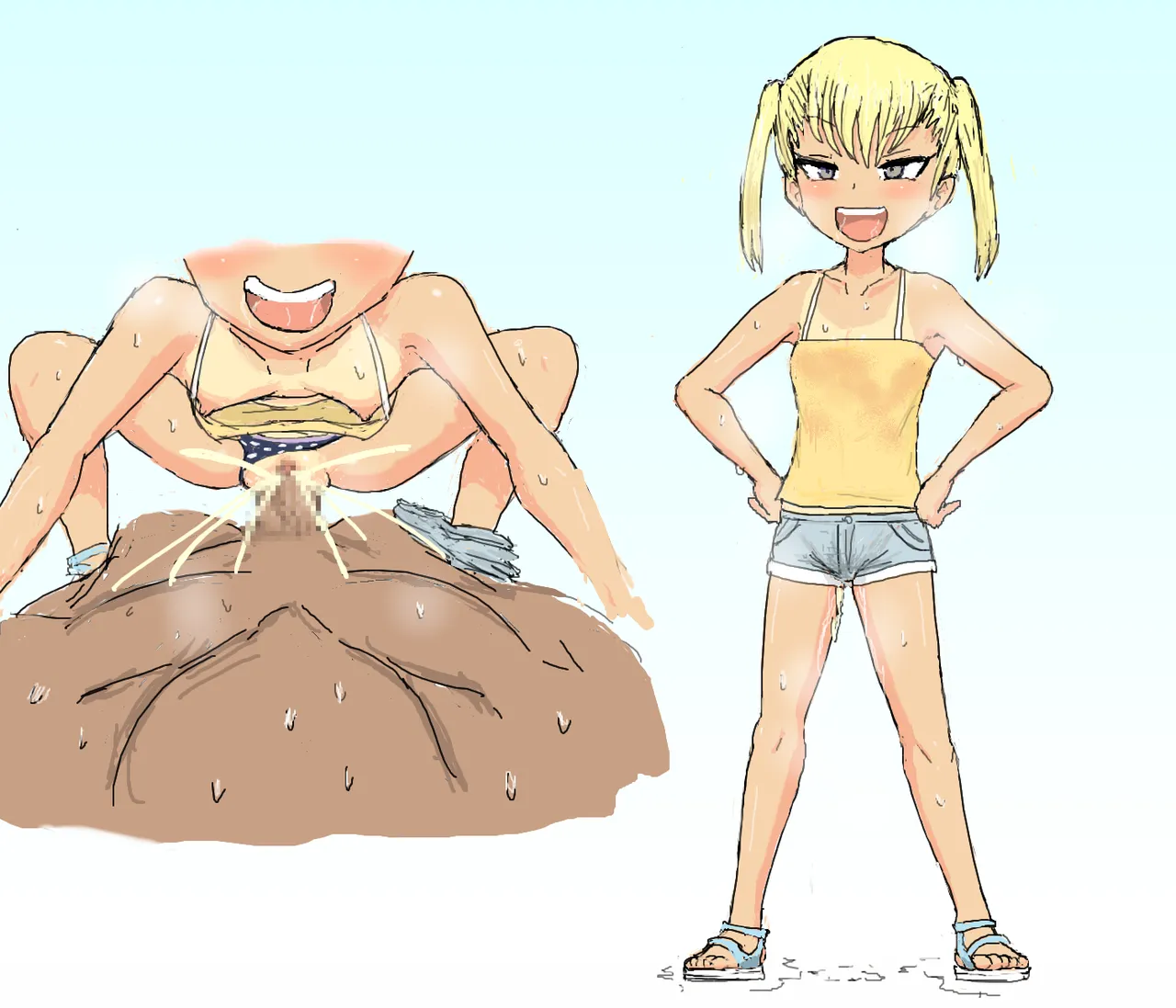 日焼け姪&クラスメイト搾精連続押しかけ Page.48