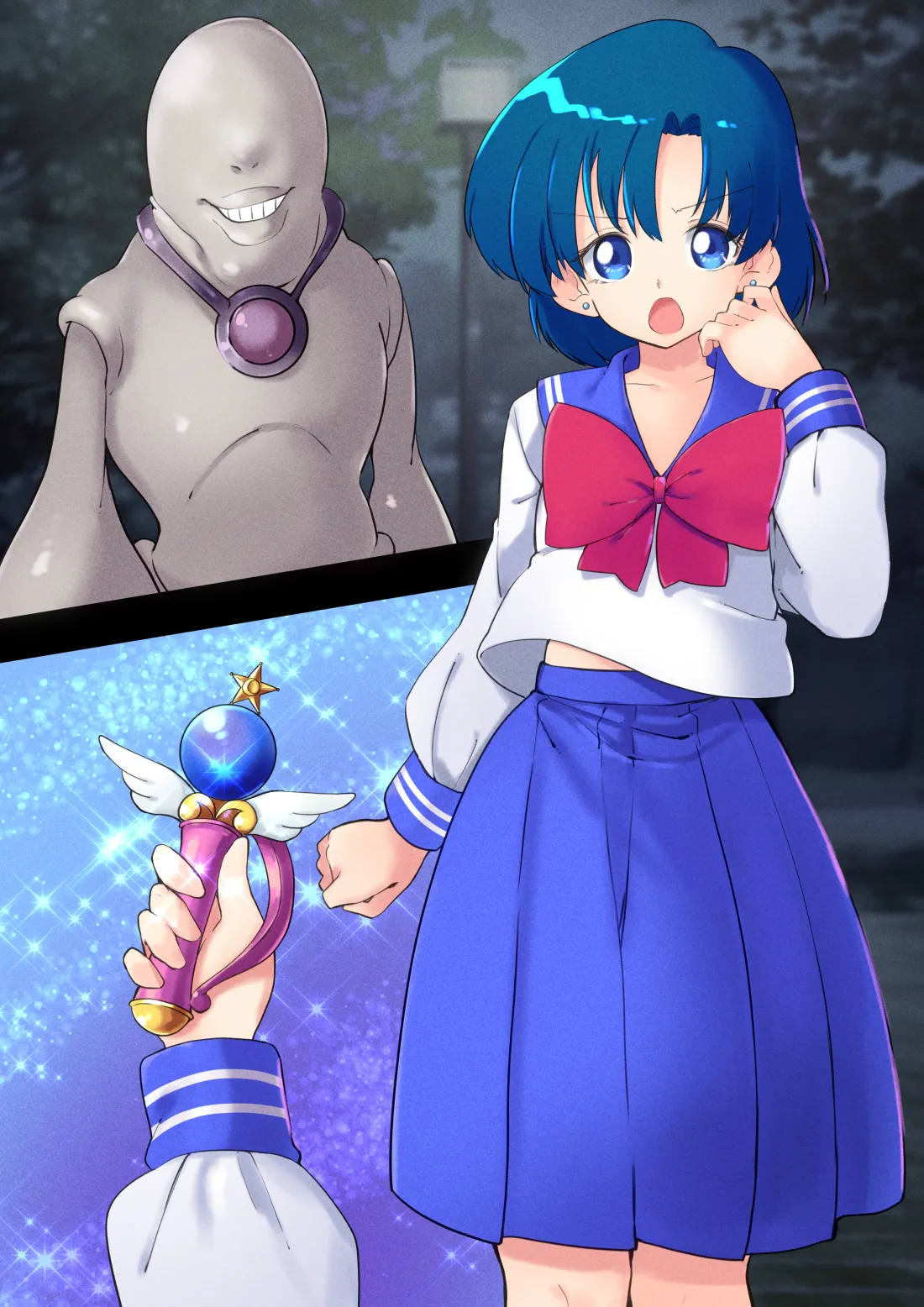 水星恥辱 変身しながら敗北するヒロイン Page.18
