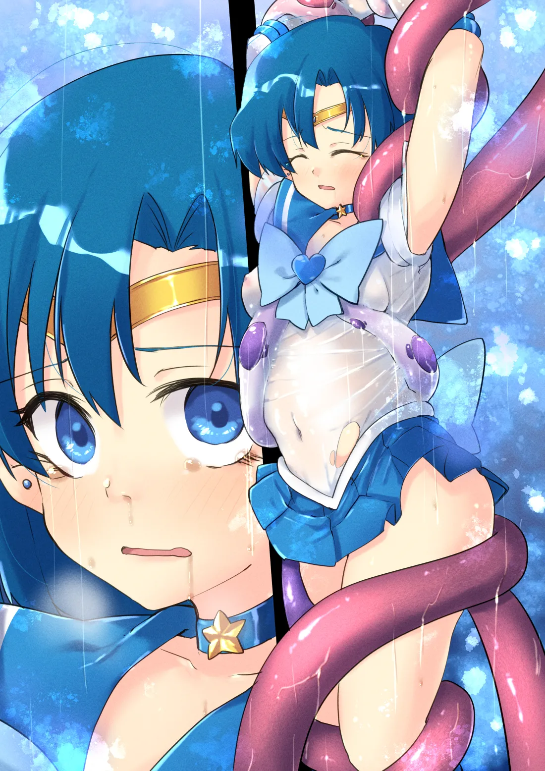水星恥辱 変身しながら敗北するヒロイン Page.31