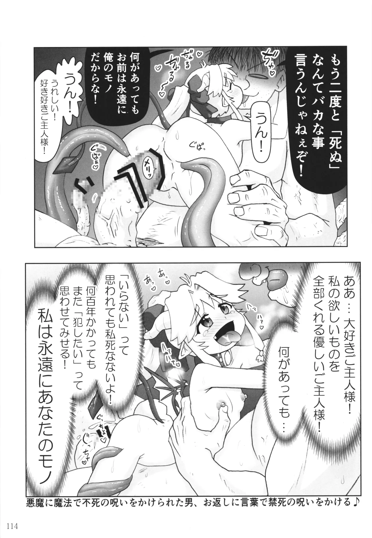 悪魔娘日誌 ～傷ついた悪魔娘を拾ってヤた男、やがて・・・～ Vol.4 Page.113