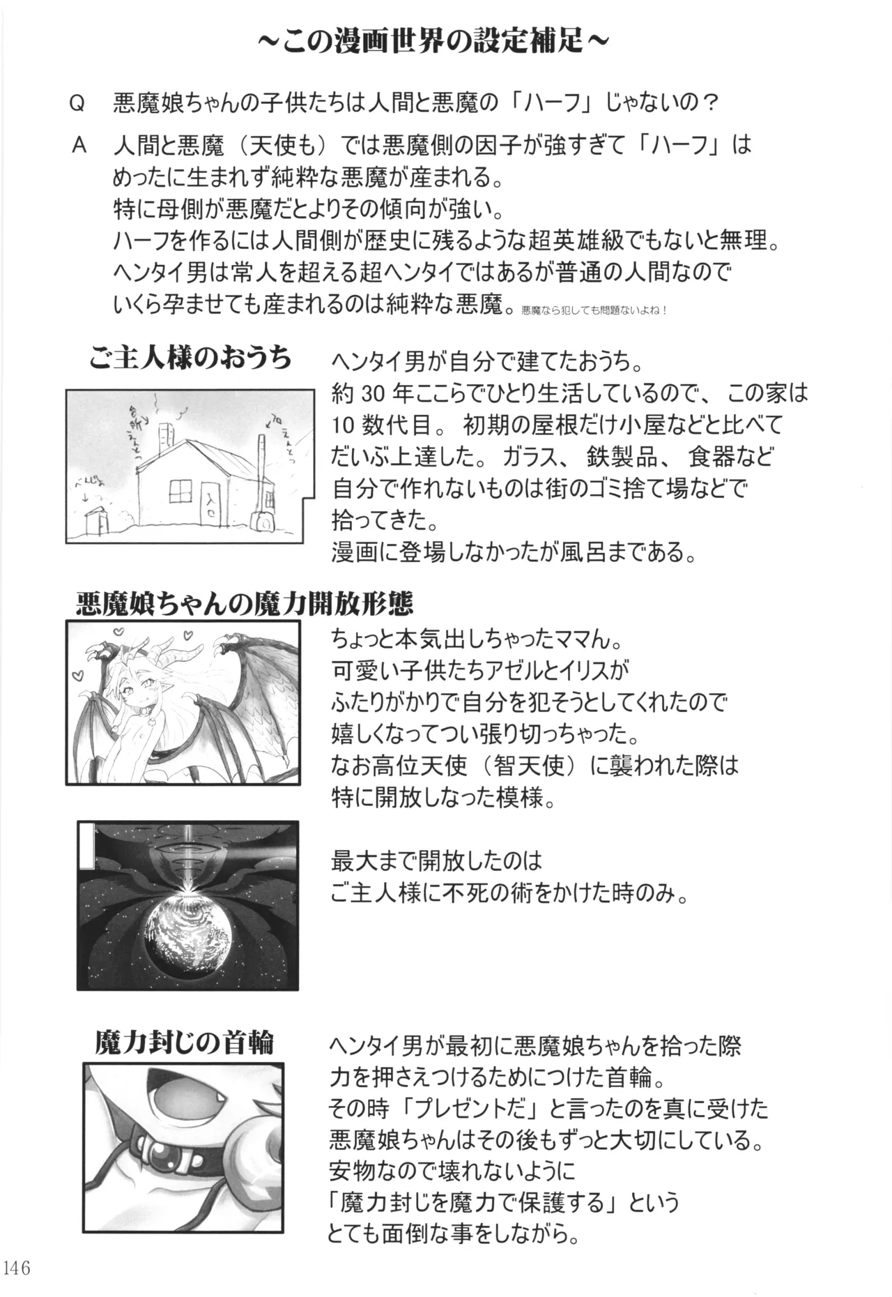 悪魔娘日誌 ～傷ついた悪魔娘を拾ってヤた男、やがて・・・～ Vol.4 Page.145
