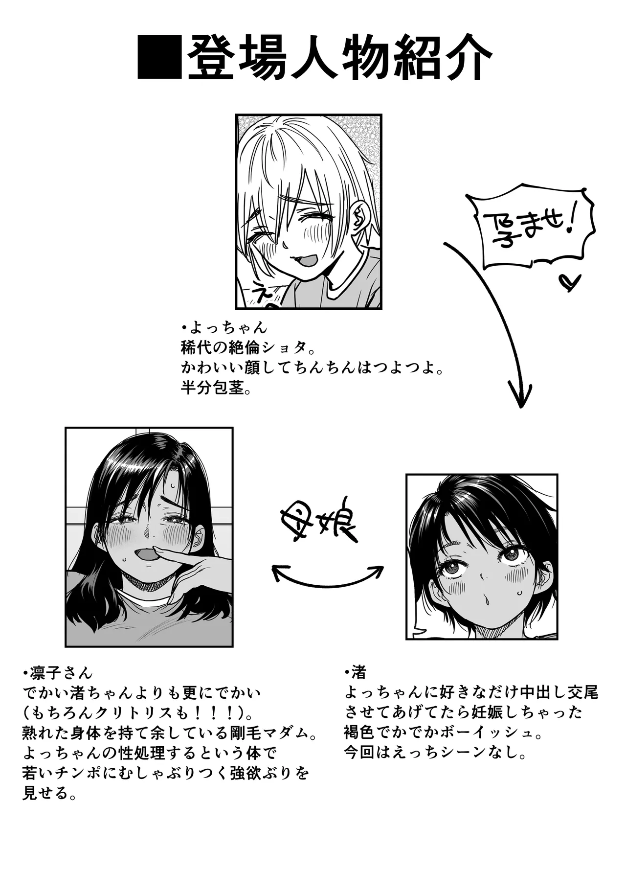 褐色でかでかボーイッシュ！渚ちゃん3 妊娠中の渚ちゃんの代わりに剛毛渚ママと性処理えっち編 Page.2