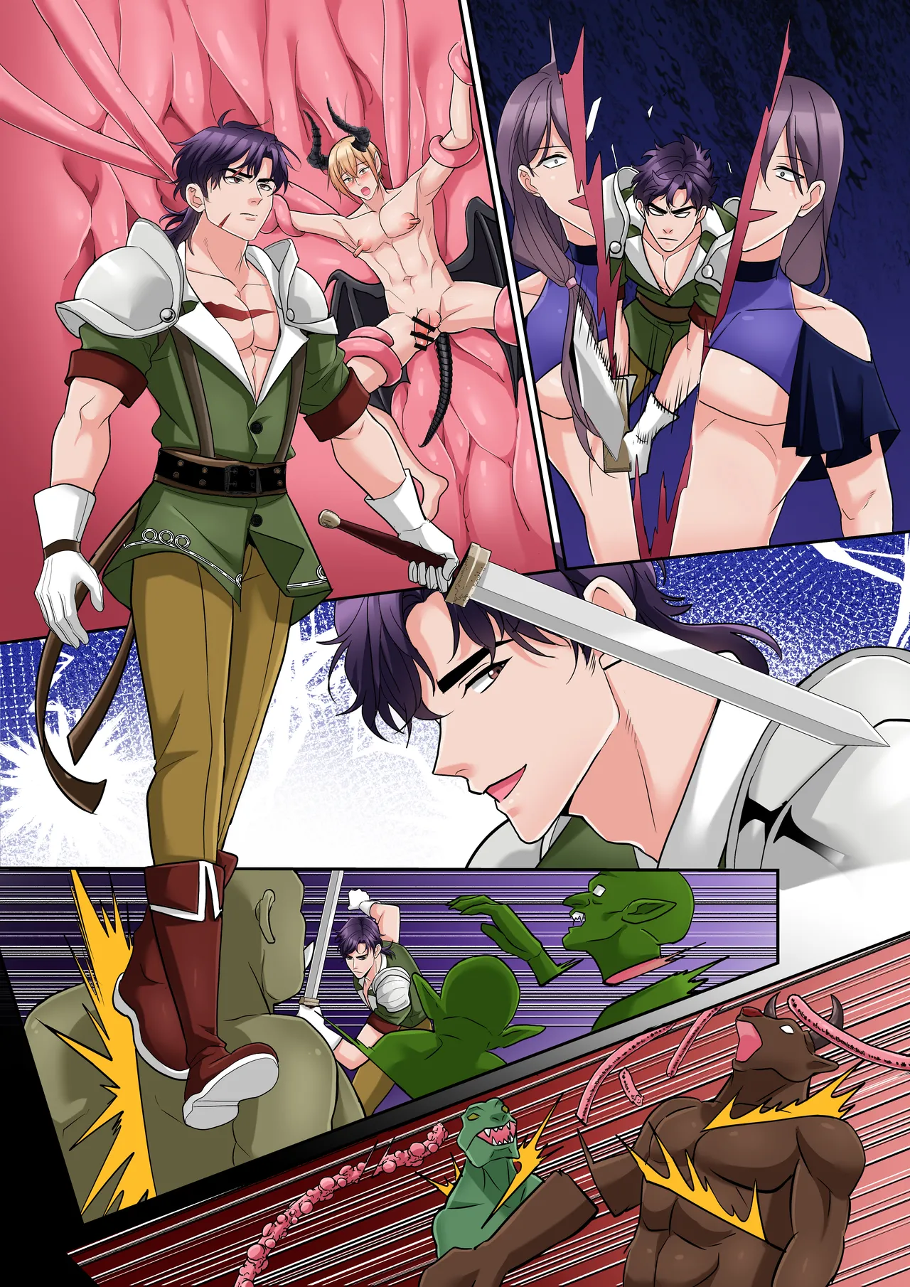 聖人様のメス堕ち 触手天国で魔物を妊娠出産 Page.62