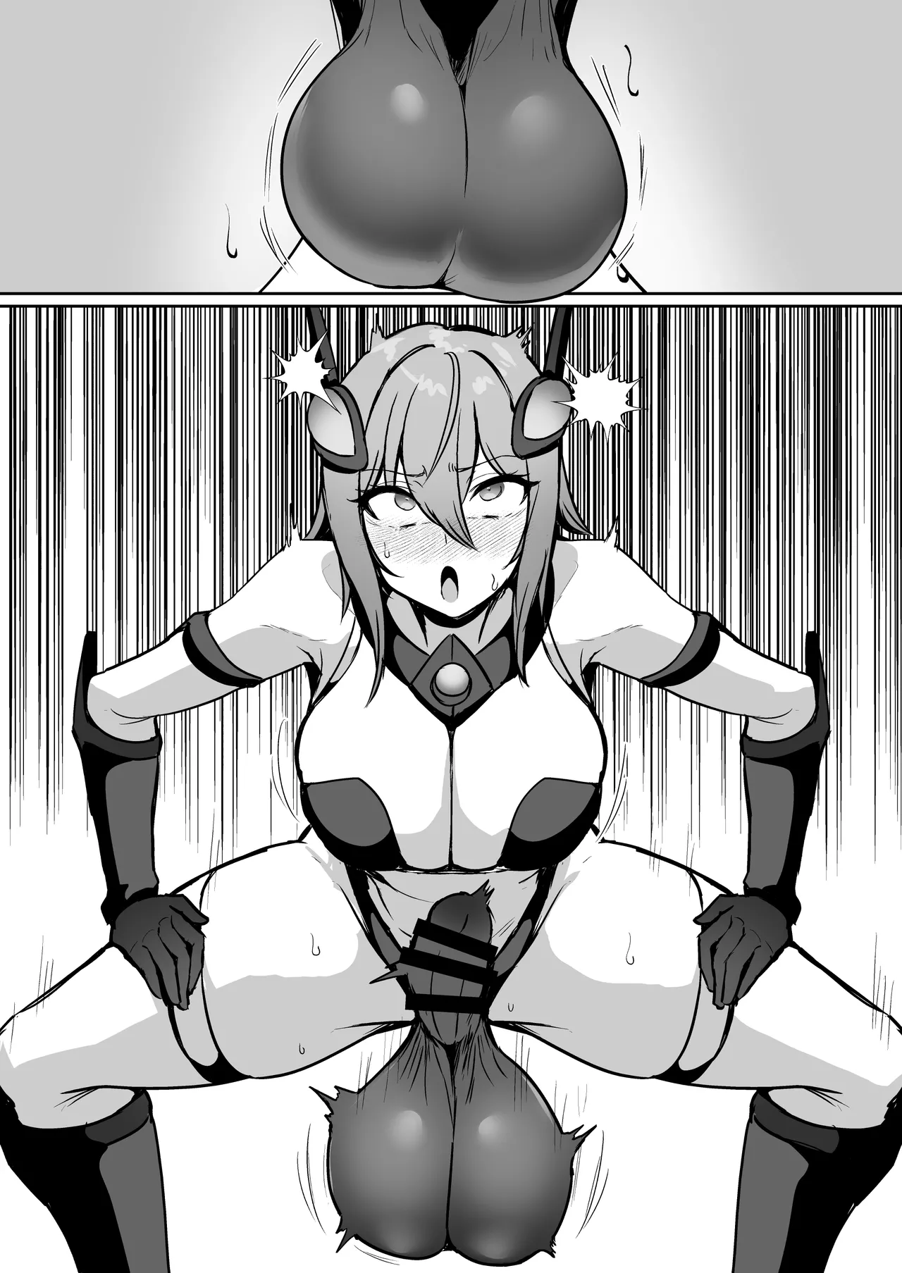 正義のふたなりヒロイン 双星神姫エレクシャール 巨玉化敗北 Page.29