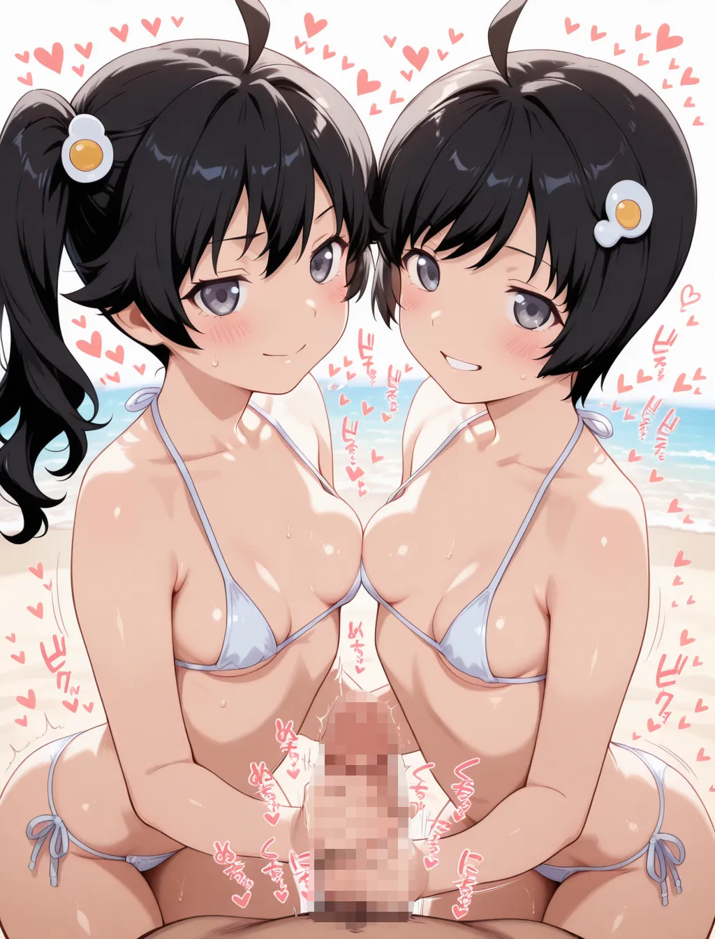[どろっぷちゃん] コスらぶ ヒロインだって喘ぎたい！ 阿良々木火憐＆阿良々木月日 [d_699830] Page.352