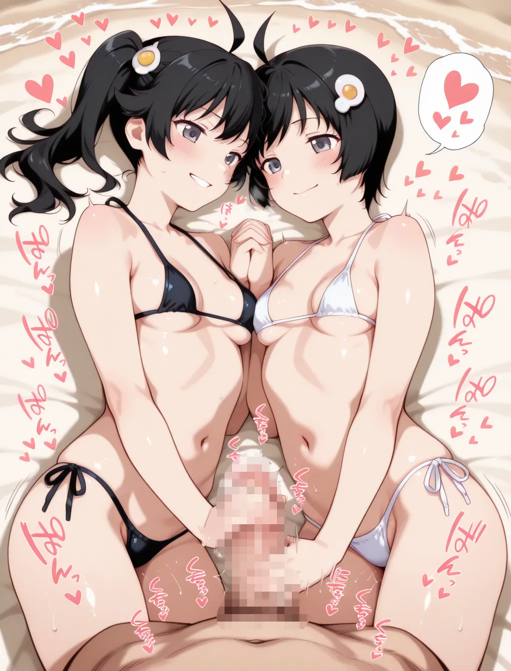 [どろっぷちゃん] コスらぶ ヒロインだって喘ぎたい！ 阿良々木火憐＆阿良々木月日 [d_699830] Page.353