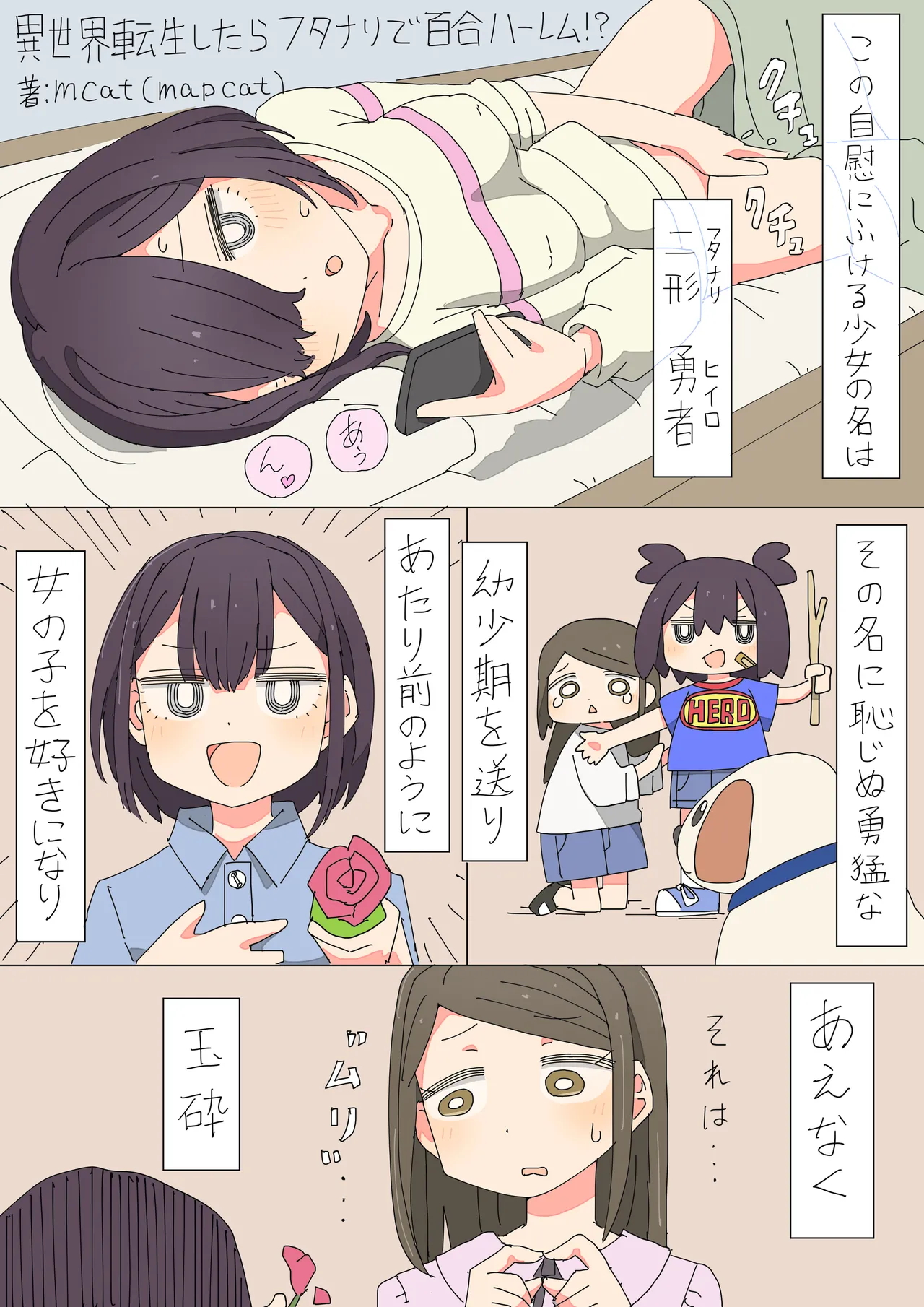 異世界転生したらフタナリで百合ハーレム！？ 1 Page.2