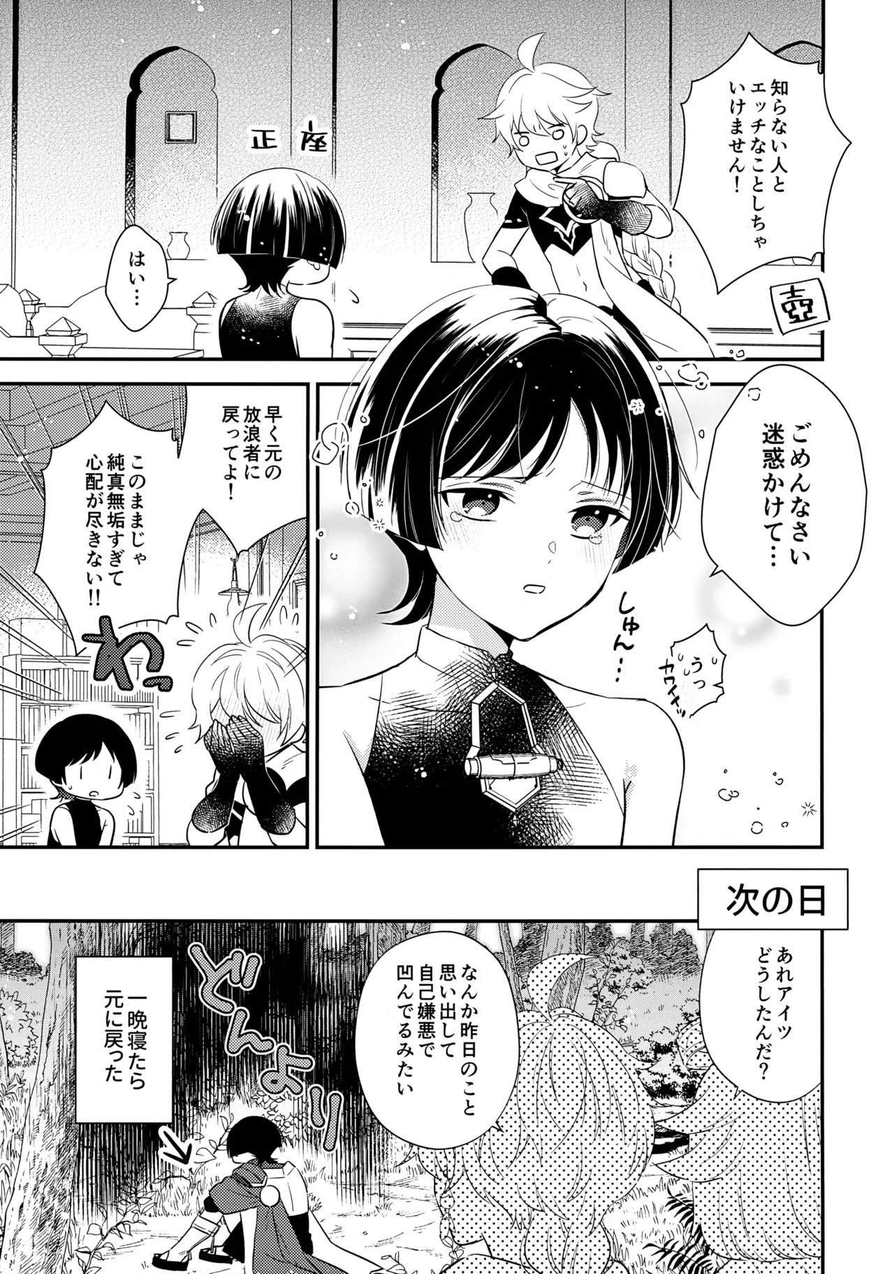 精神退行して中身が傾奇者になった放浪者くんの本 Page.12