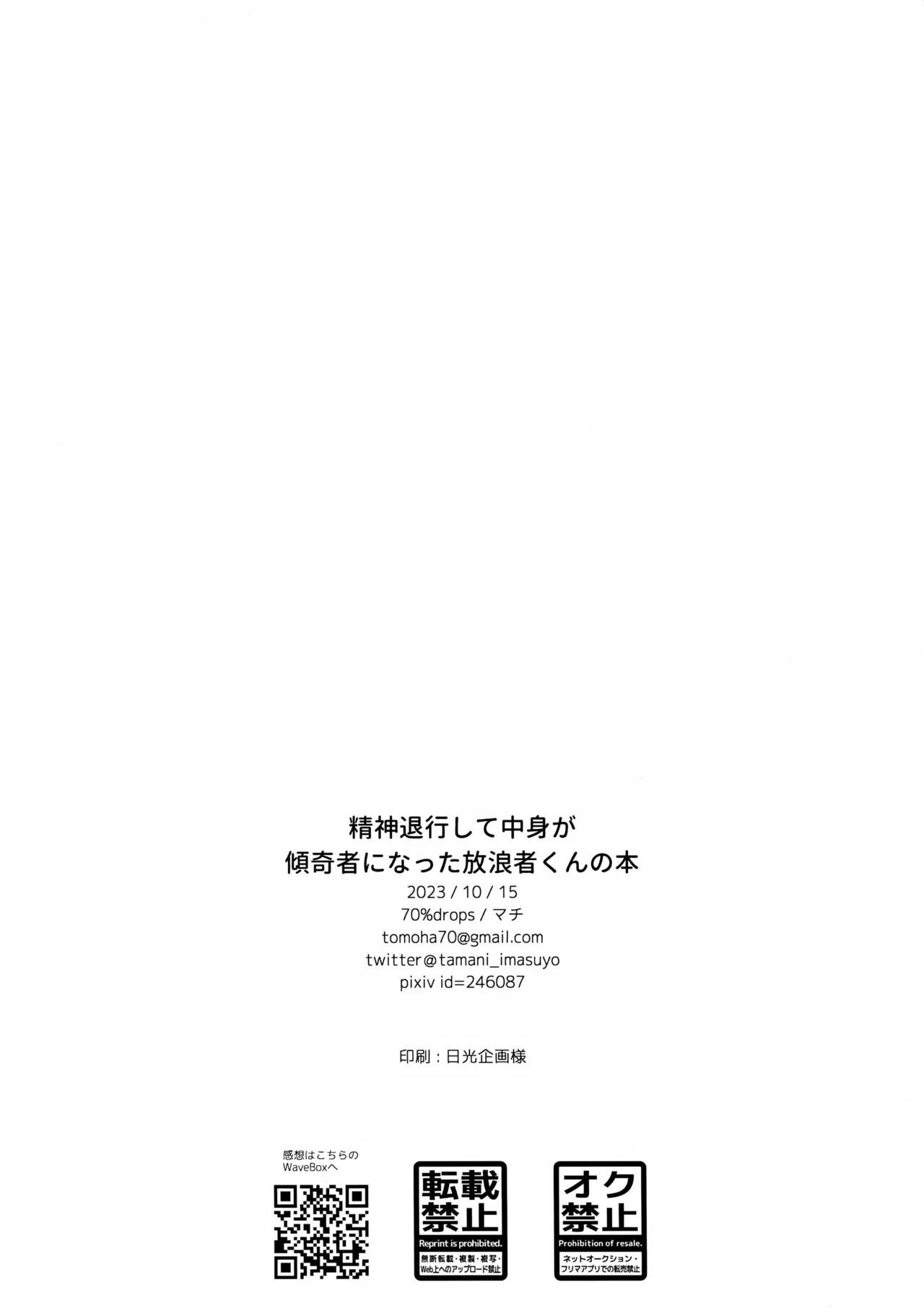 精神退行して中身が傾奇者になった放浪者くんの本 Page.13