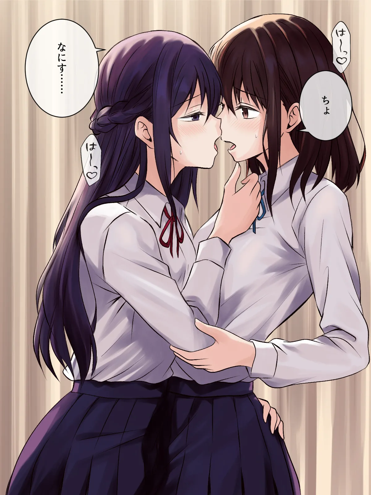 憧れの先輩と保健室で百合エッチ Page.15