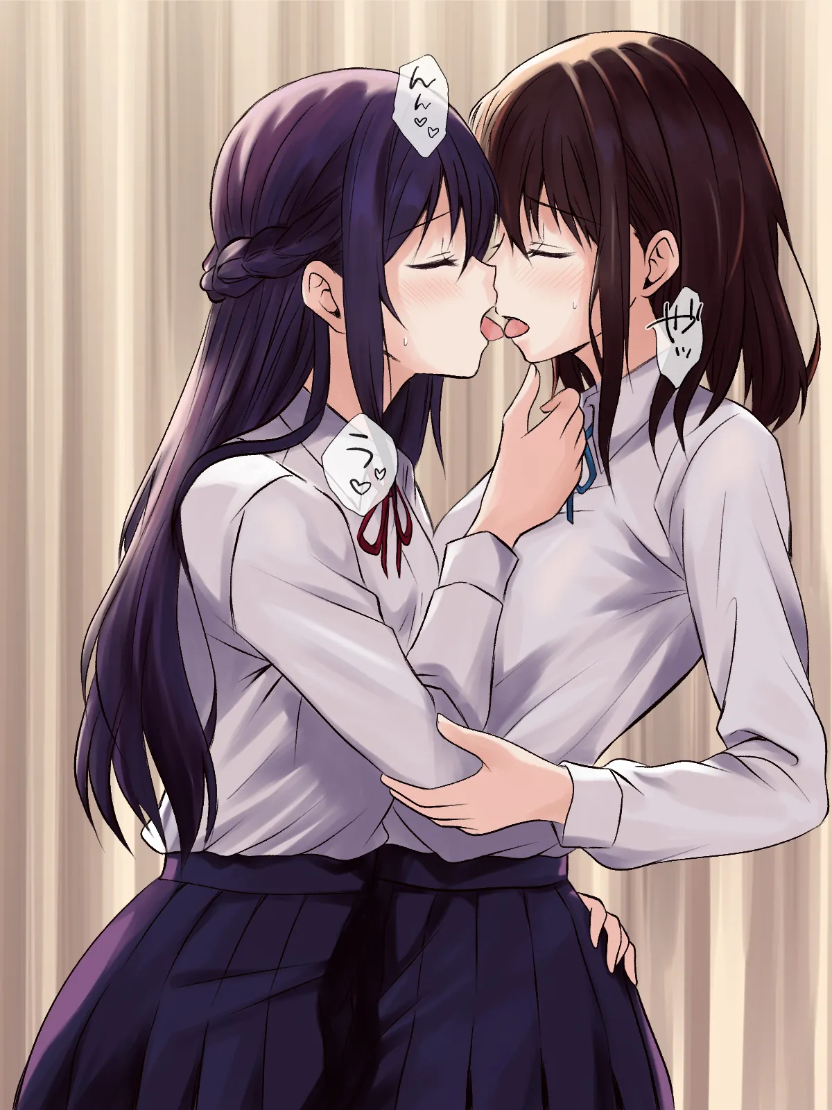 憧れの先輩と保健室で百合エッチ Page.17
