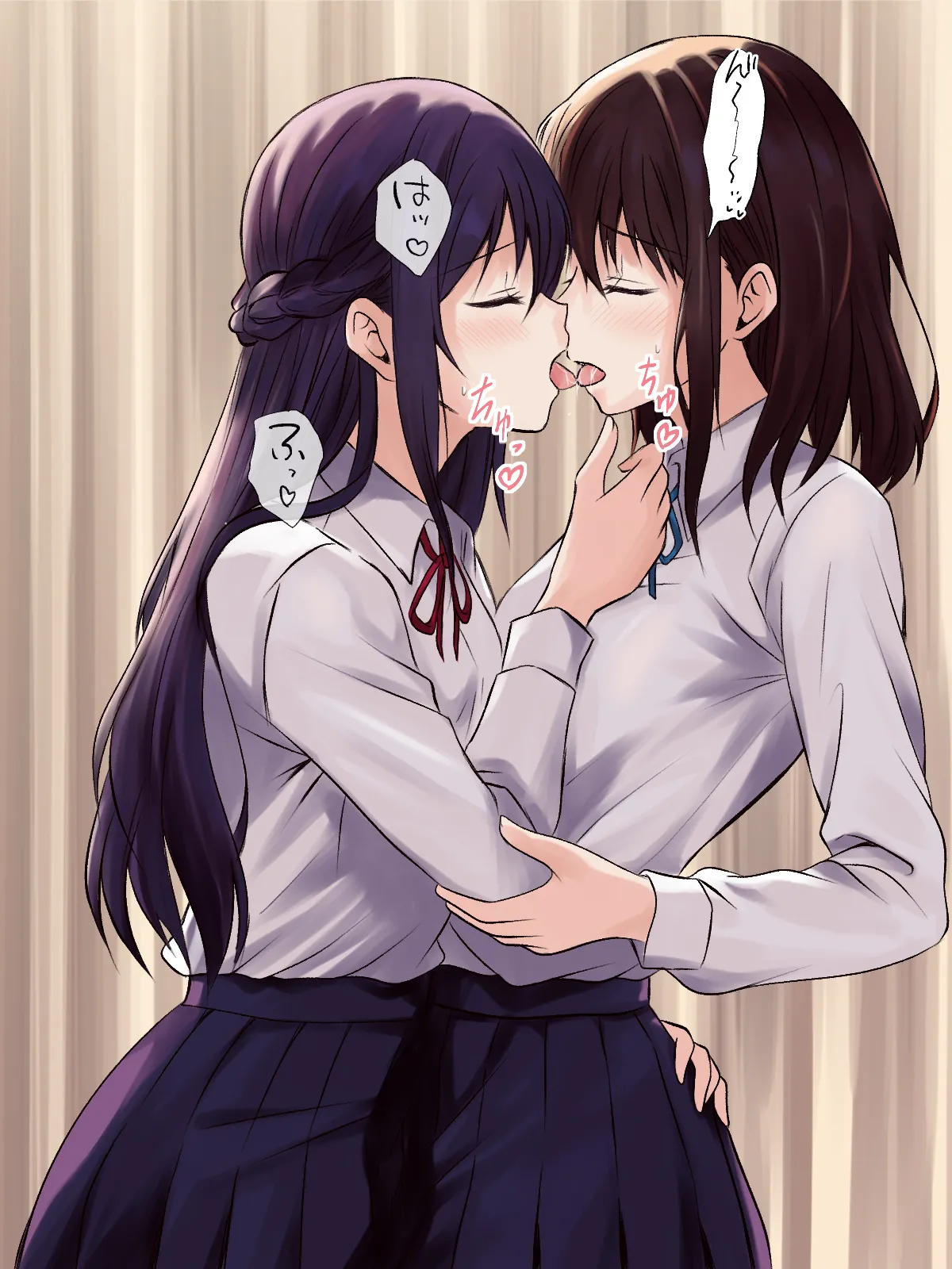 憧れの先輩と保健室で百合エッチ Page.18