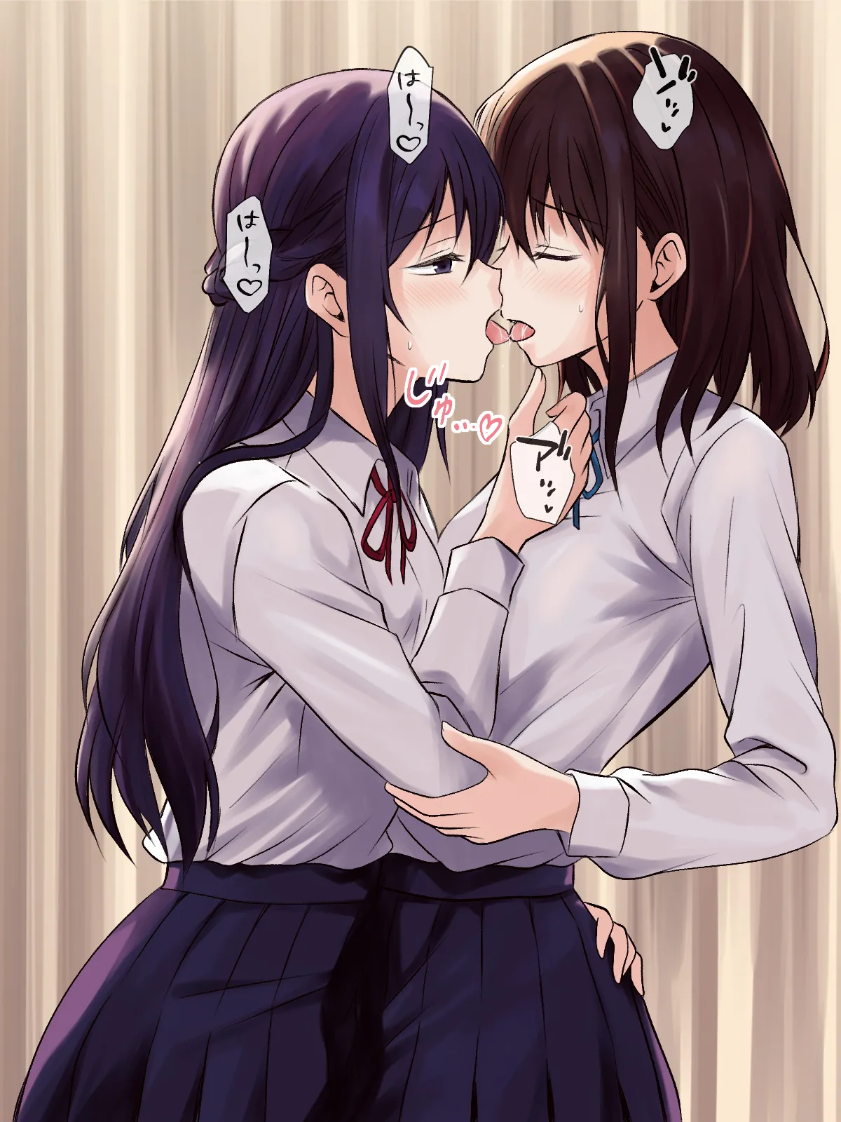 憧れの先輩と保健室で百合エッチ Page.19