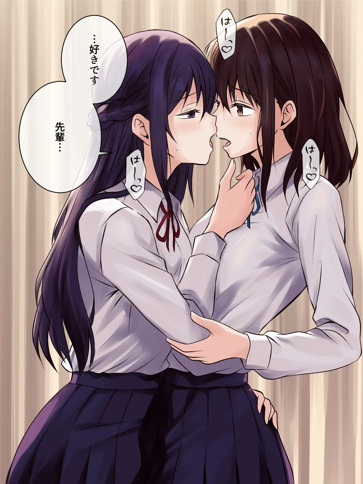 憧れの先輩と保健室で百合エッチ Page.23