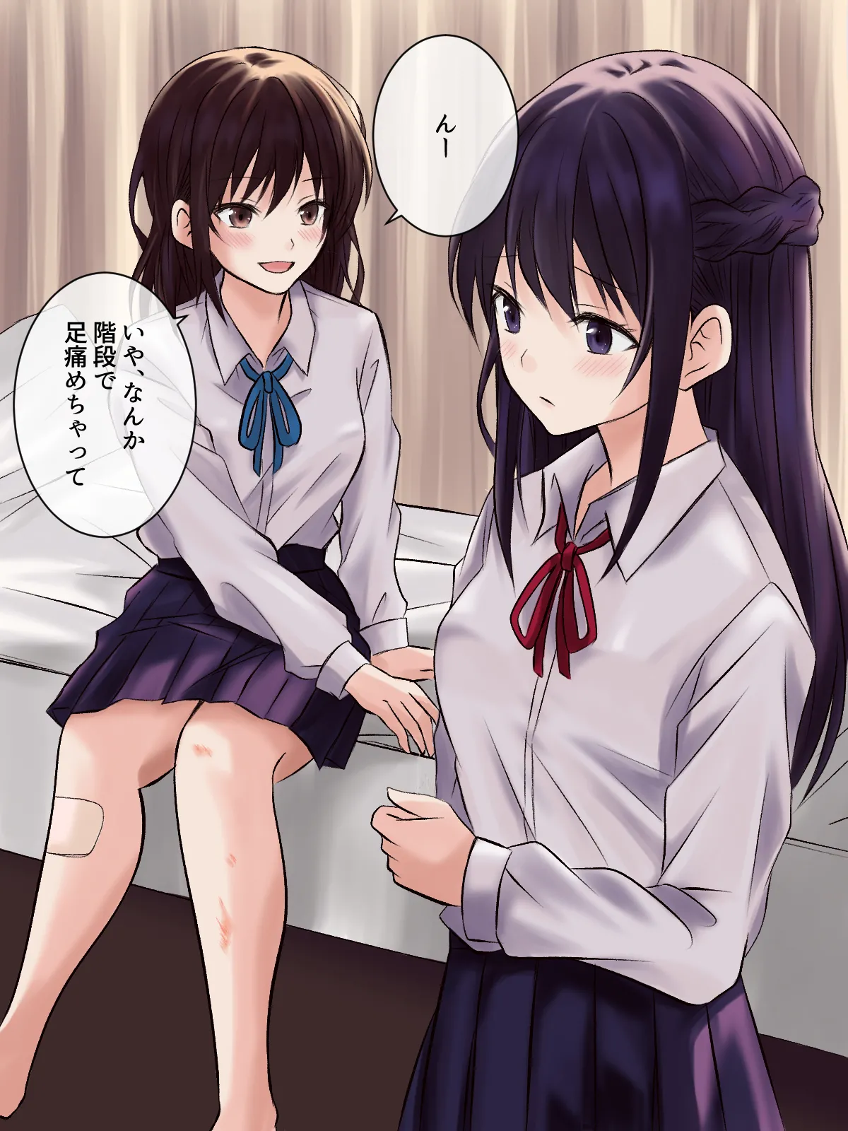 憧れの先輩と保健室で百合エッチ Page.3
