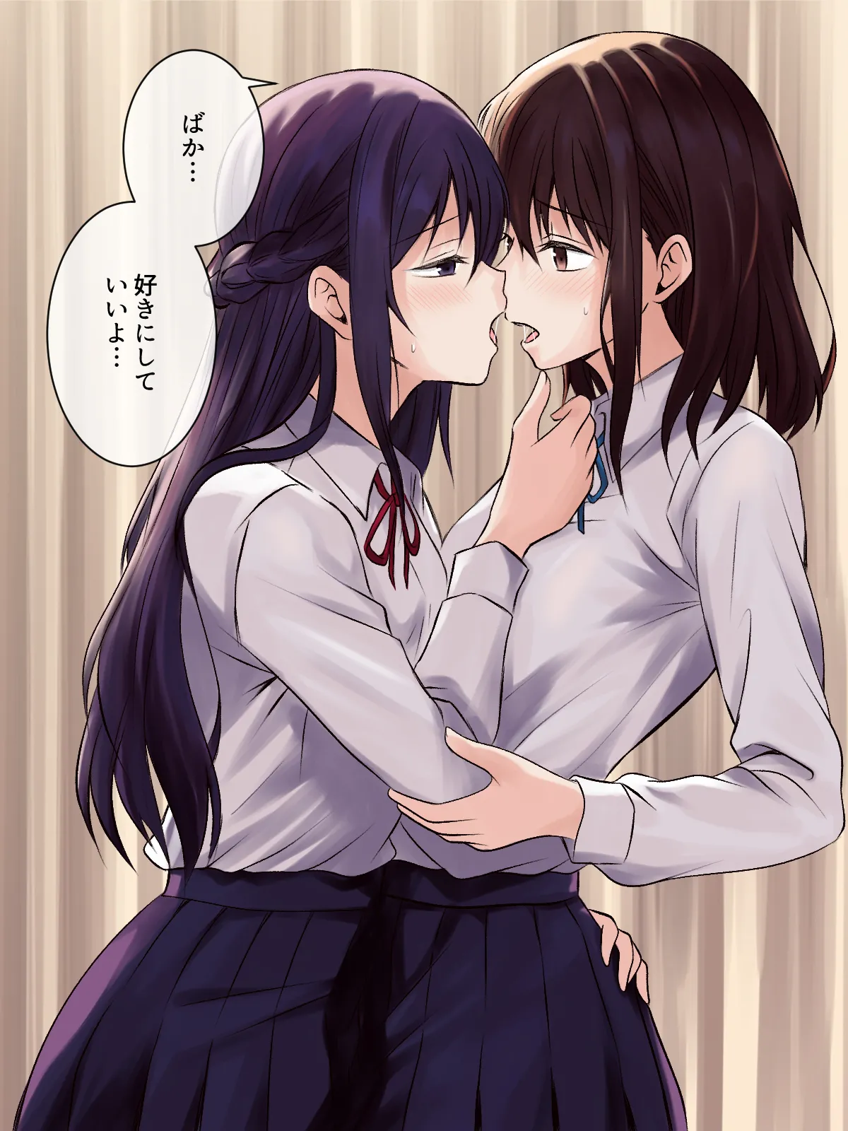 憧れの先輩と保健室で百合エッチ Page.30