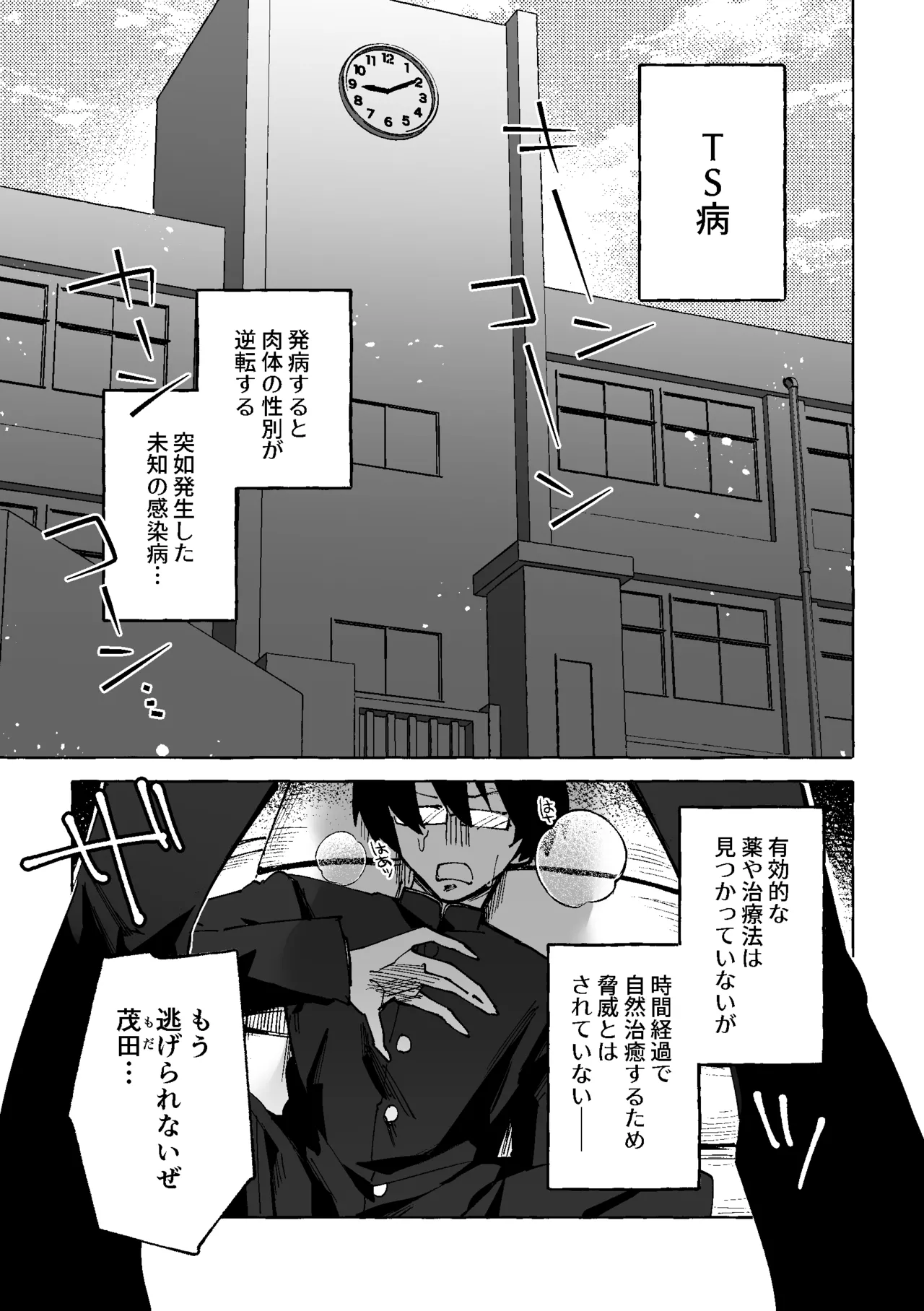 何故か僕のチンチンを狙ってくるTS同級生 ～一軍ヤンキー君がどうして僕のような陰キャオタクに！?～ Page.2