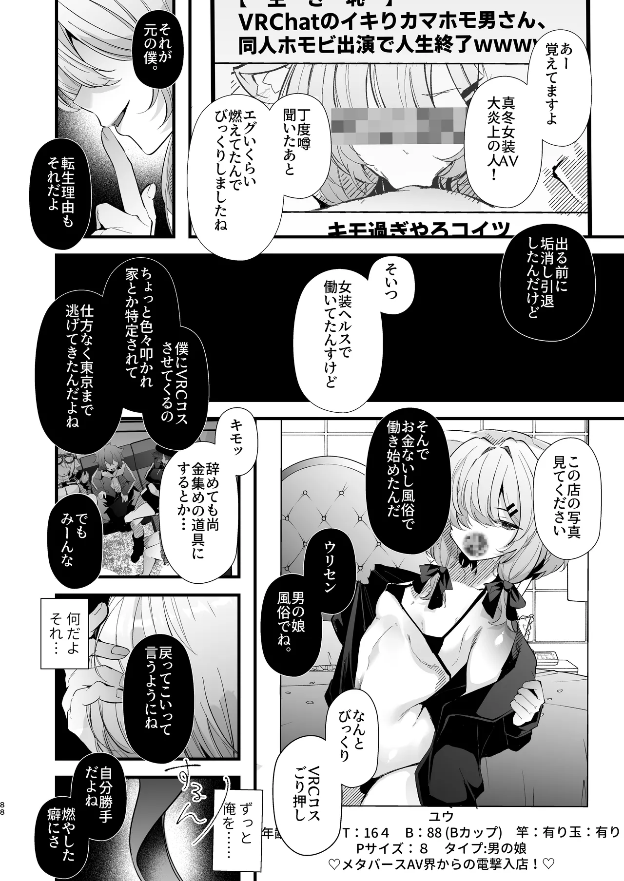 電脳天獄2ー拗らせ冷笑オタクだった俺がVRSNSの メンヘラ淫乱メス男子と共依存ホモになるまでの話。- Page.87