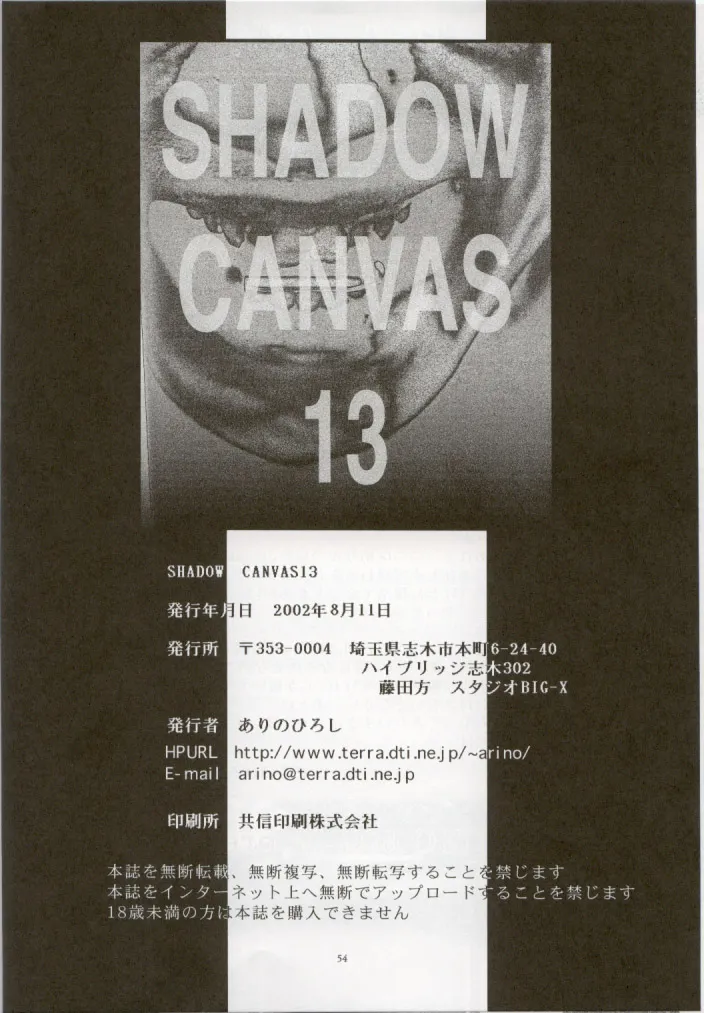 SHADOW CANVAS 13 Page.53