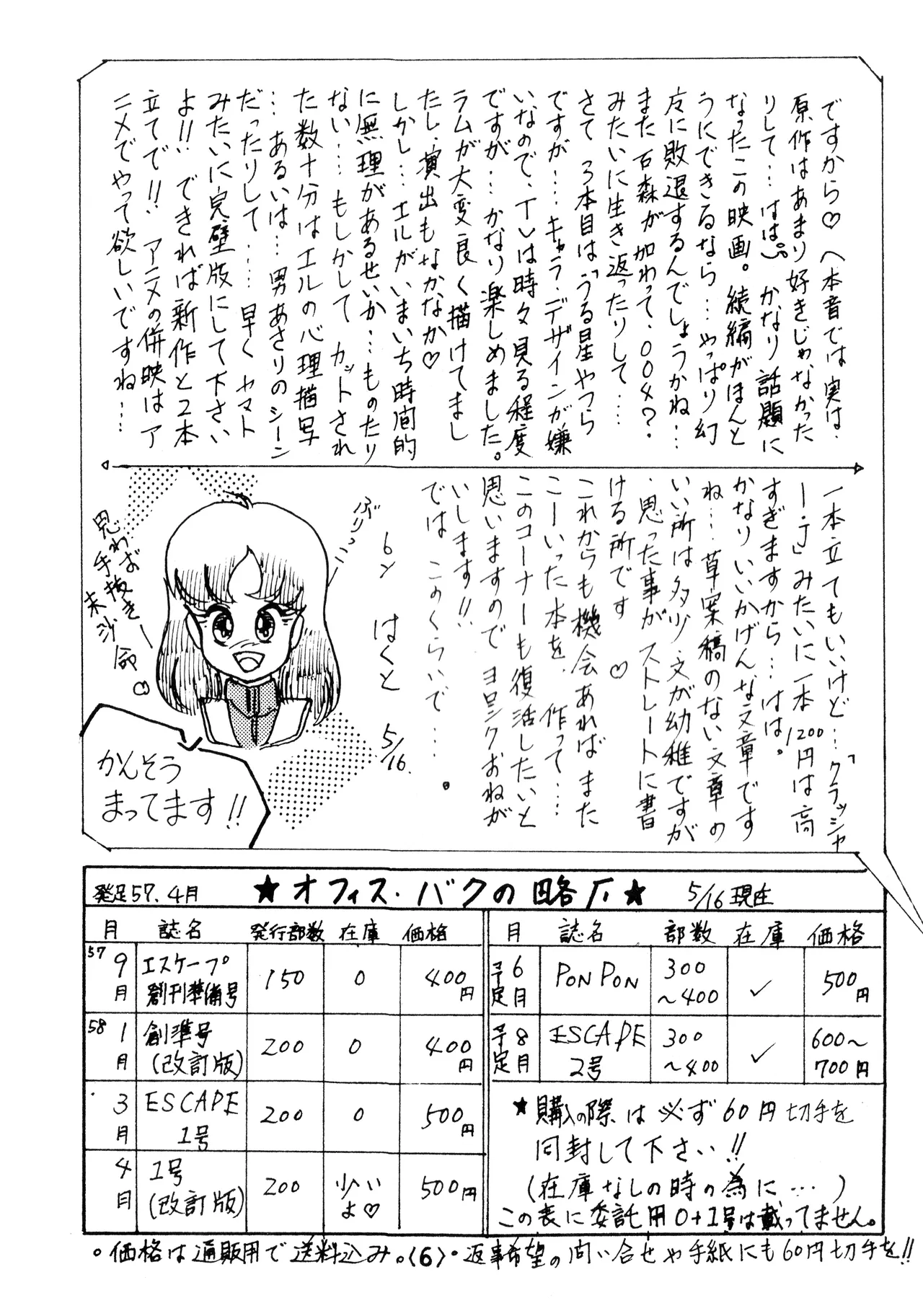 逆転一発エスケープ - ESCAPE SPECIAL - PON PON (1984) 昭和 58 年 Page.8