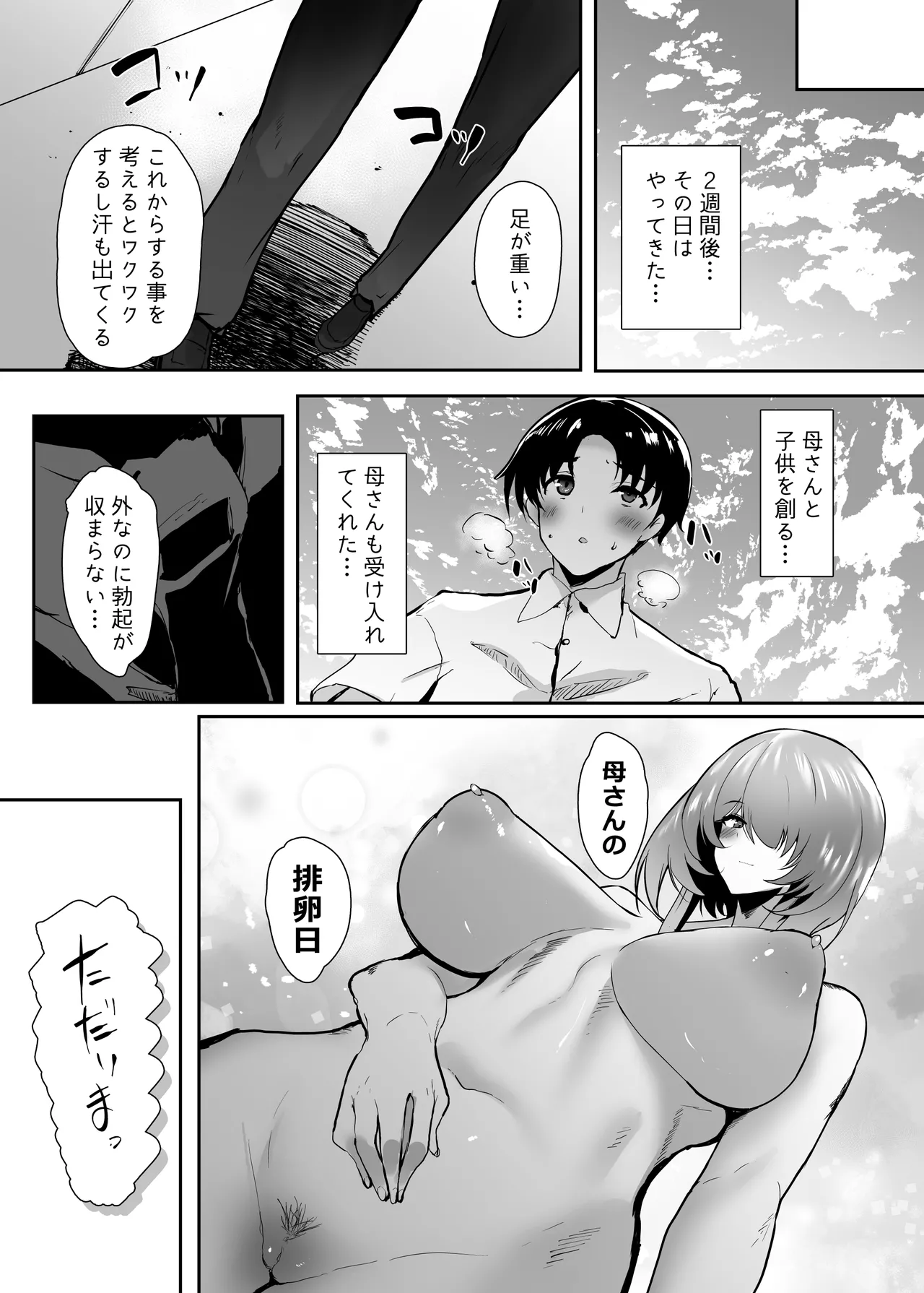 初恋の母さんにデカチン童貞を捧げて僕の赤ちゃんを孕んでもらうまでの話 Page.85